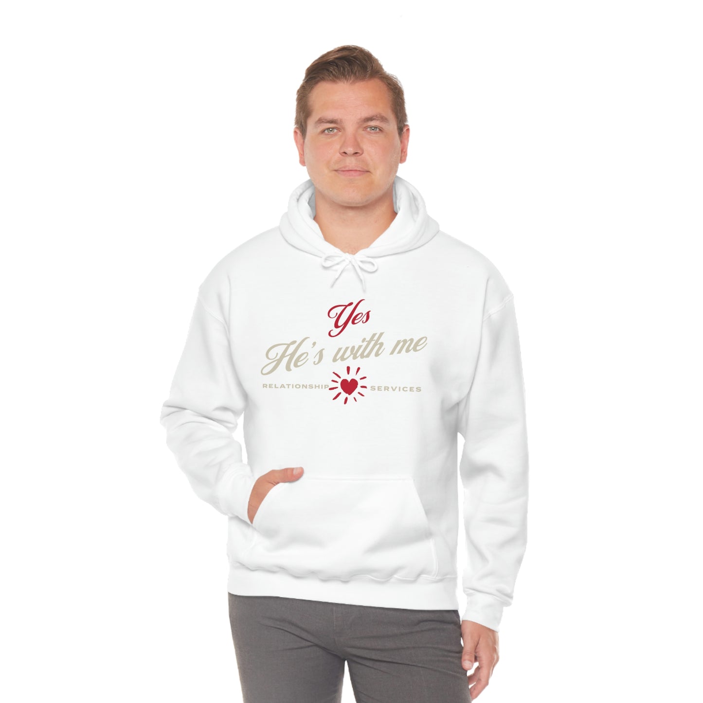 Yes, He's with me Hooded Sweatshirt