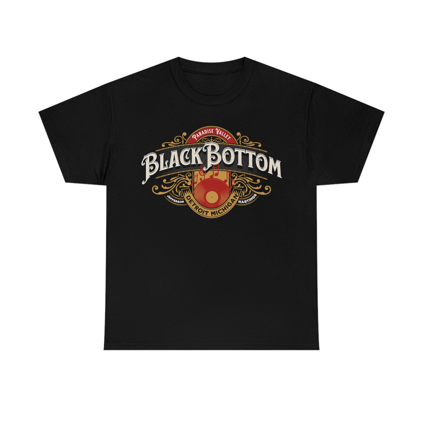 Detroit Michigan Black Bottom Paradise Valley Tee