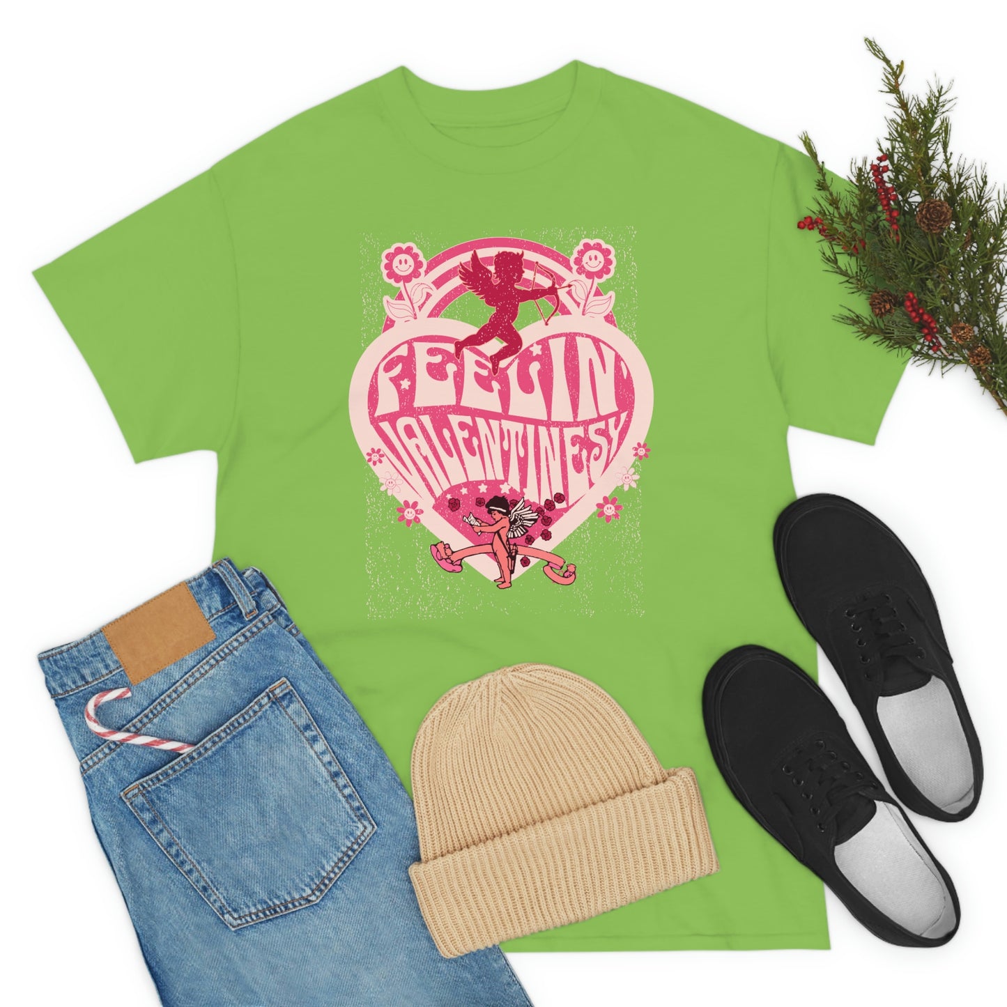 feelin' valentines-y  Unisex Heavy Cotton Tee