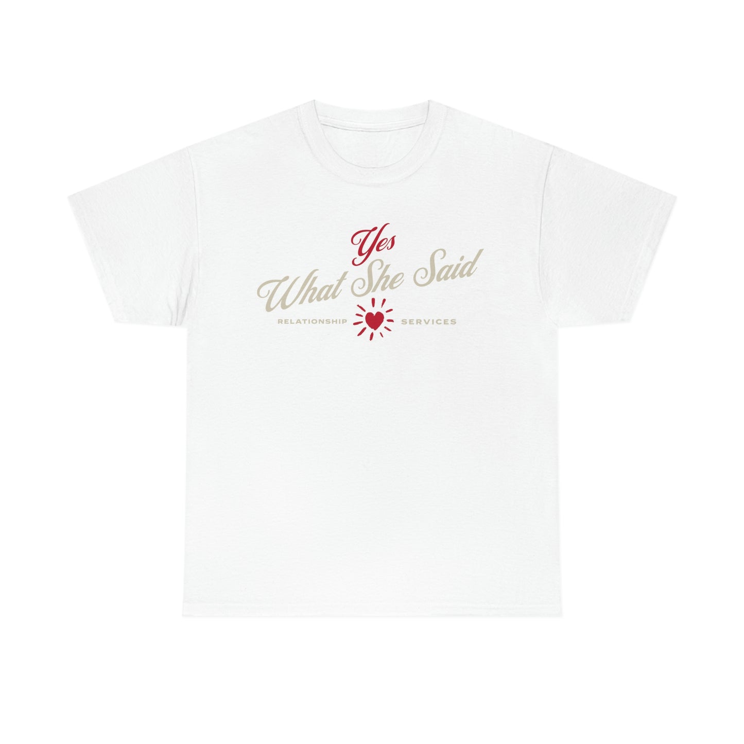 Yes What she said, valentines couples tee