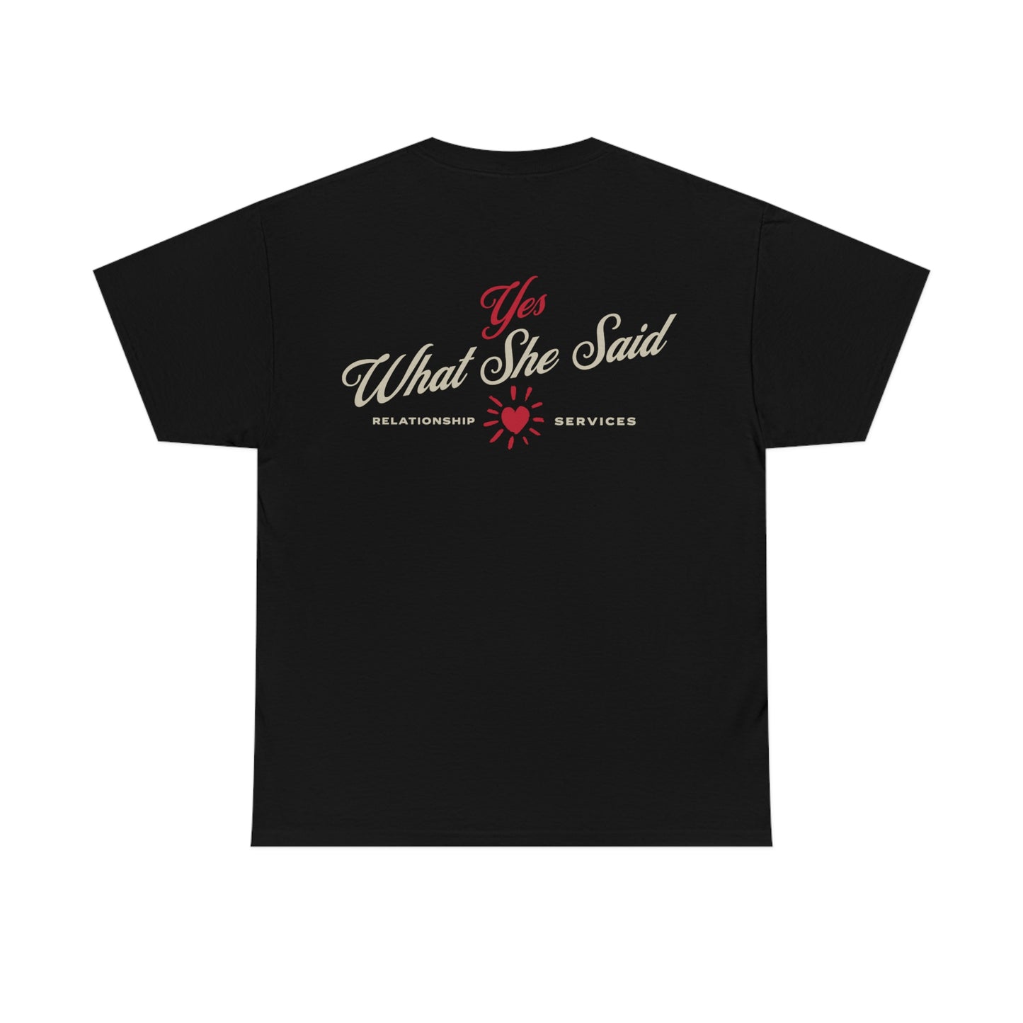 Yes What she said, valentines couples tee