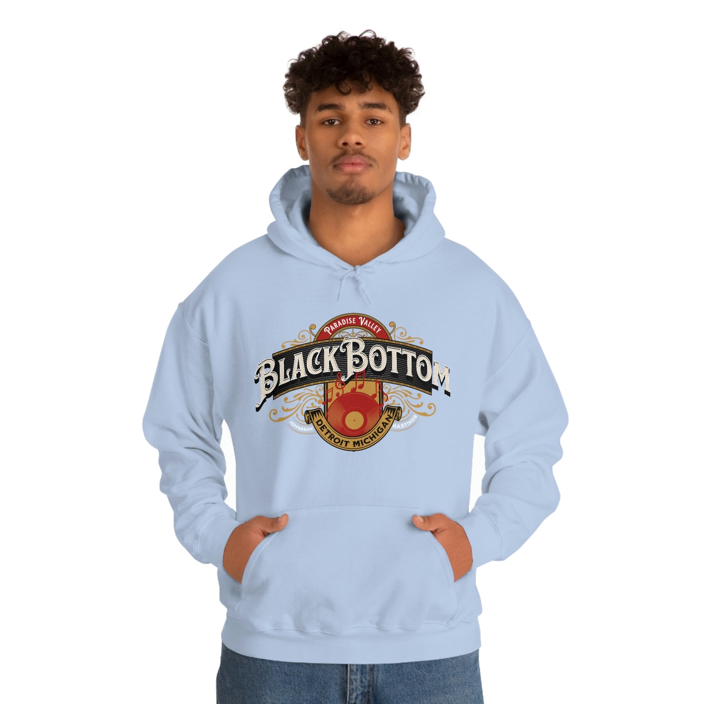 Black Bottom, Paradise Valley Detroit Hooded Sweatshirt