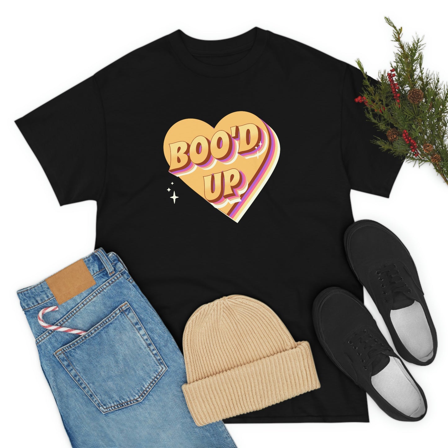 Boo'd up valentines day Unisex Heavy Cotton Tee