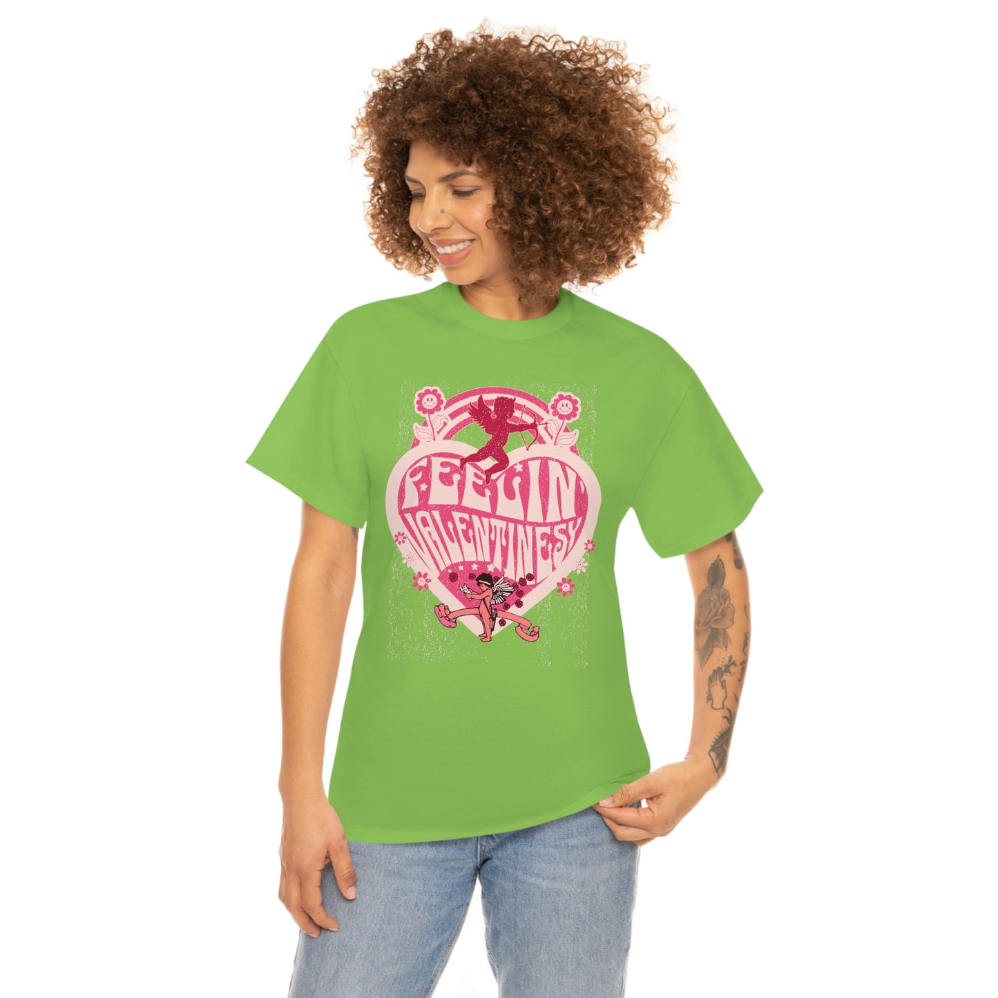 feelin' valentines-y  Unisex Heavy Cotton Tee