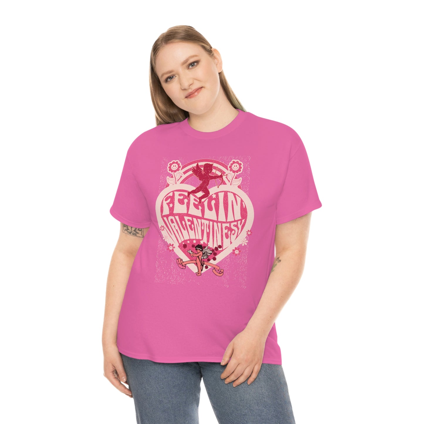 feelin' valentines-y  Unisex Heavy Cotton Tee