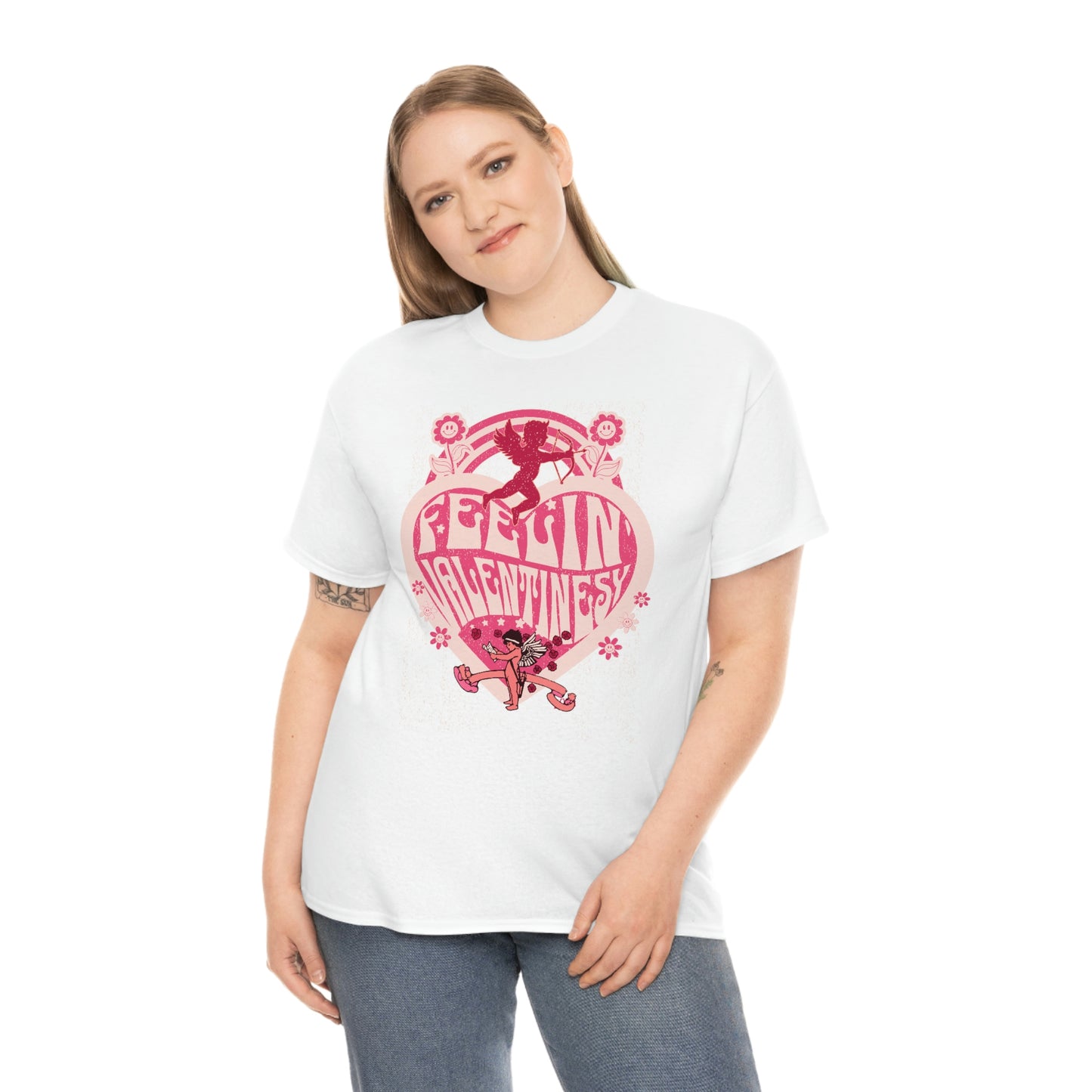 feelin' valentines-y  Unisex Heavy Cotton Tee