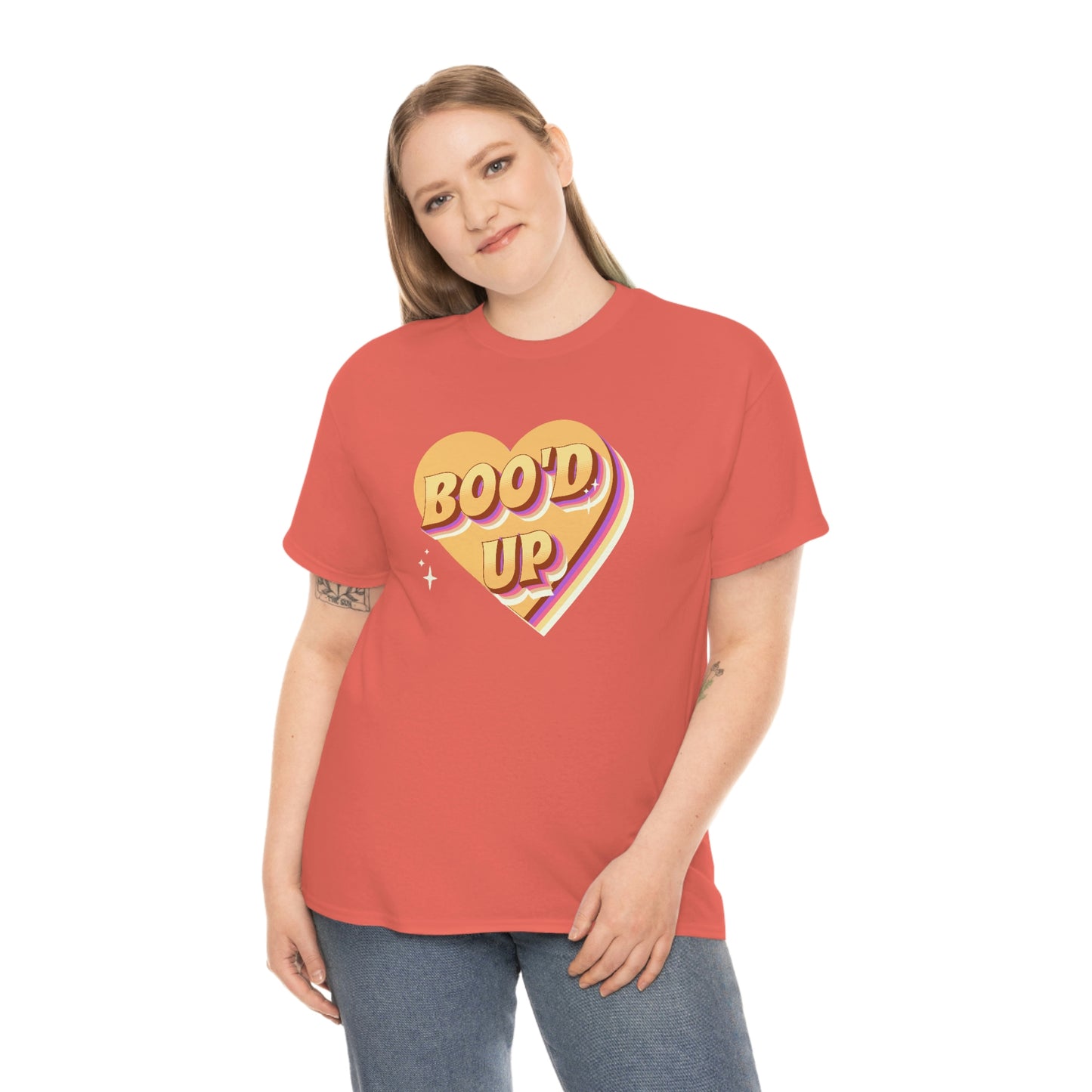 Boo'd up valentines day Unisex Heavy Cotton Tee