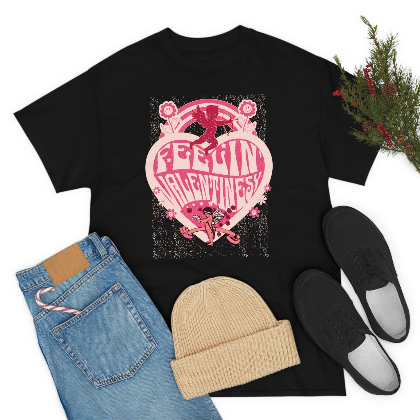 feelin' valentines-y  Unisex Heavy Cotton Tee