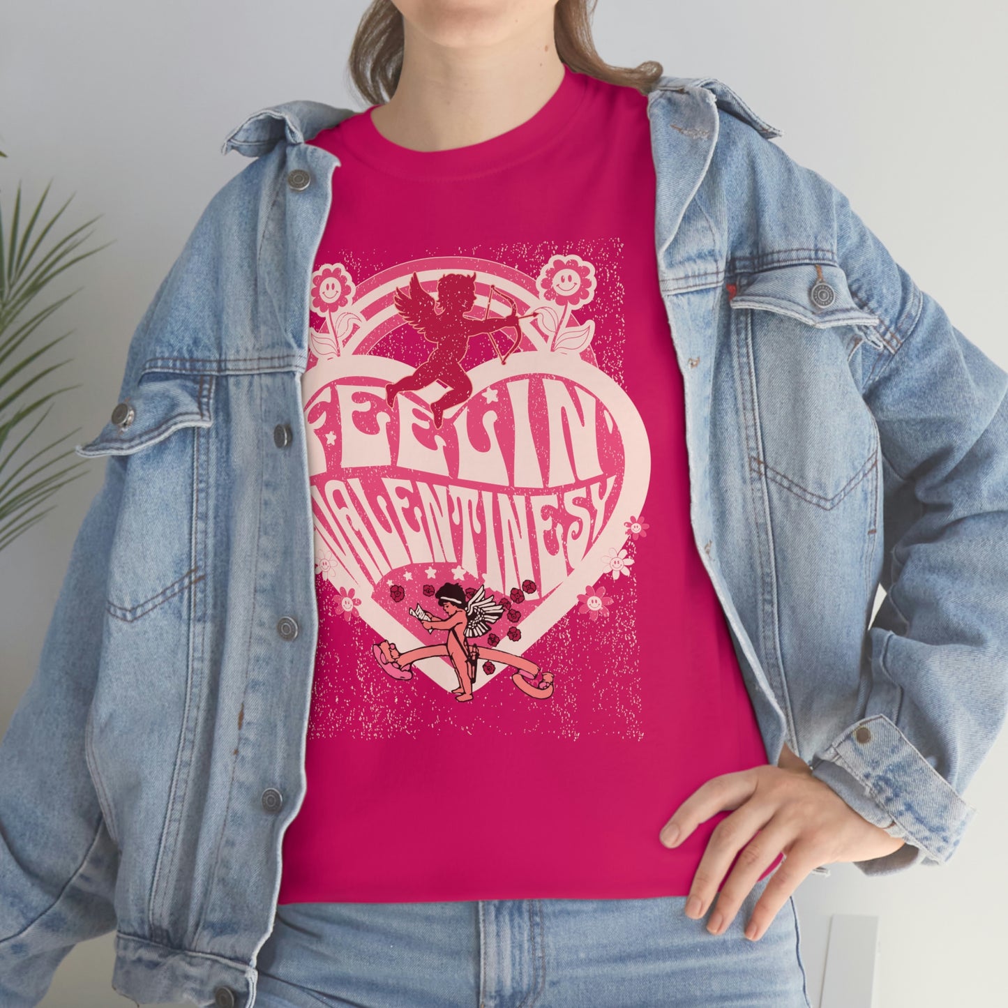 feelin' valentines-y  Unisex Heavy Cotton Tee