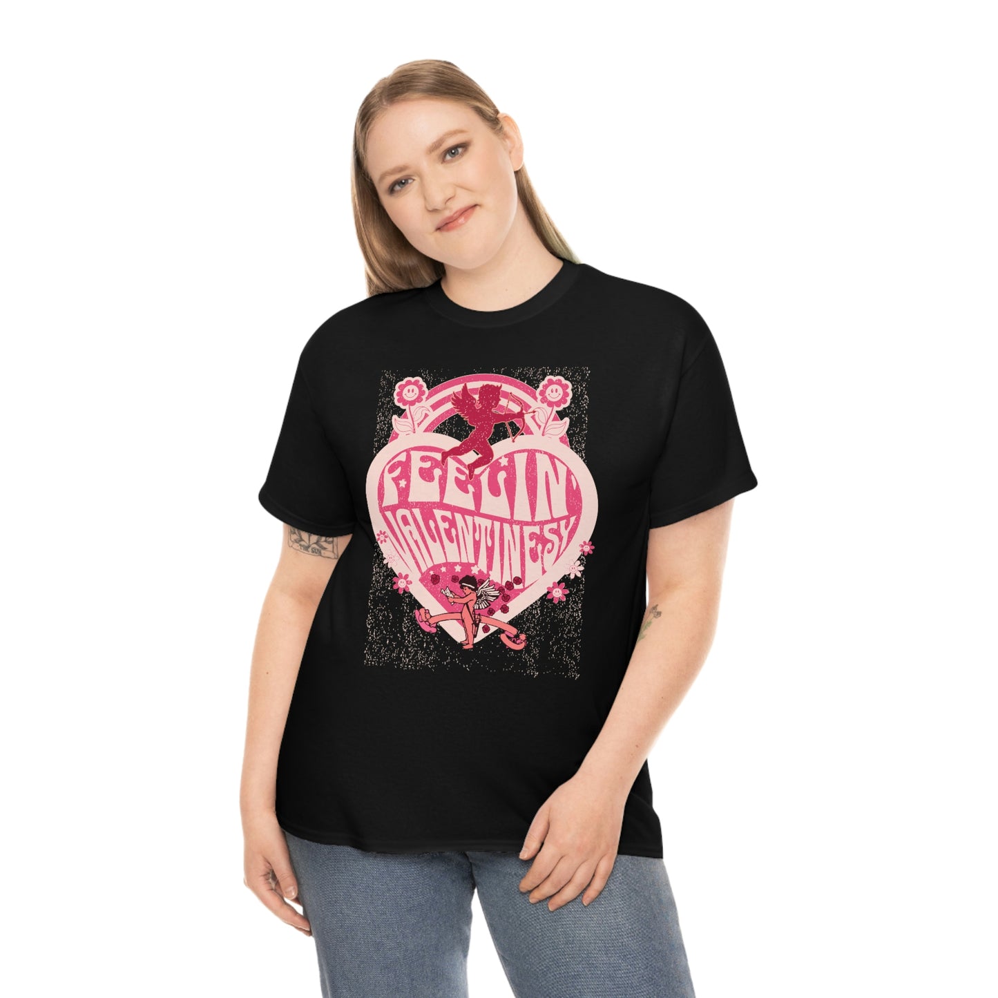 feelin' valentines-y  Unisex Heavy Cotton Tee