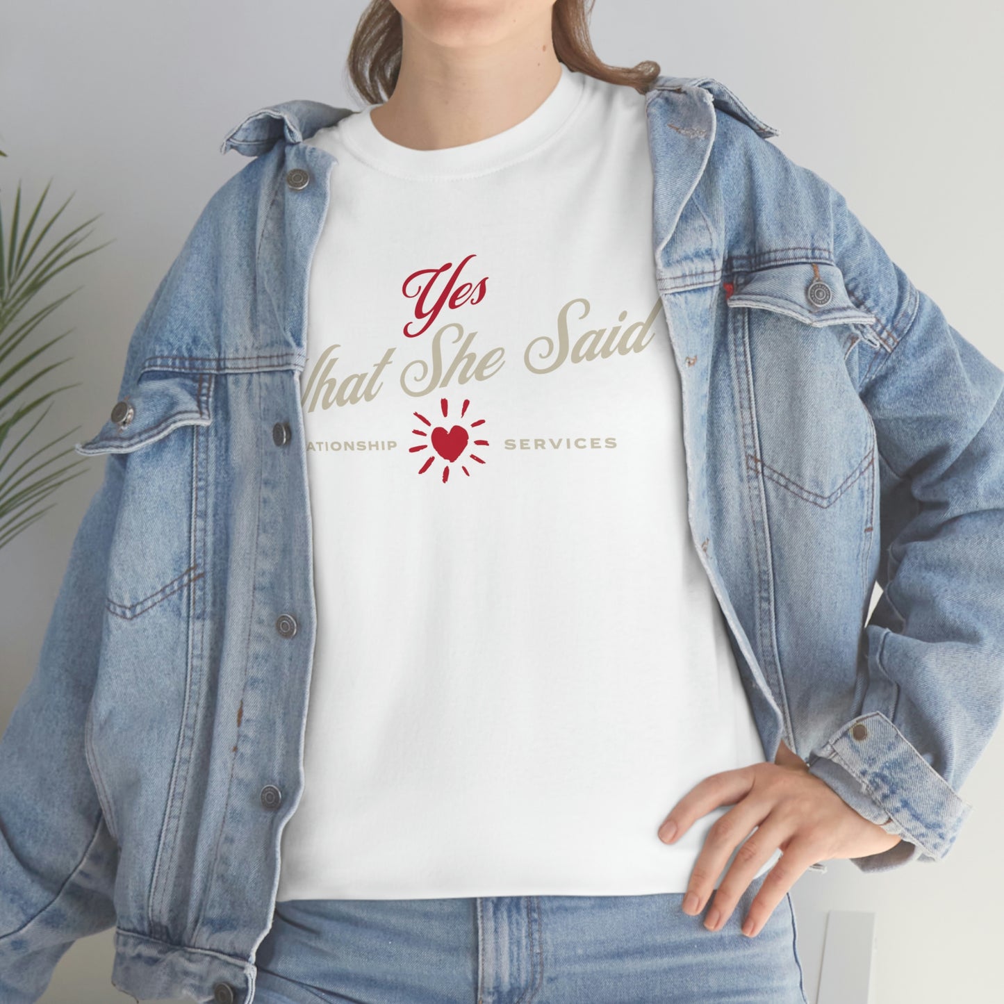 Yes What she said, valentines couples tee