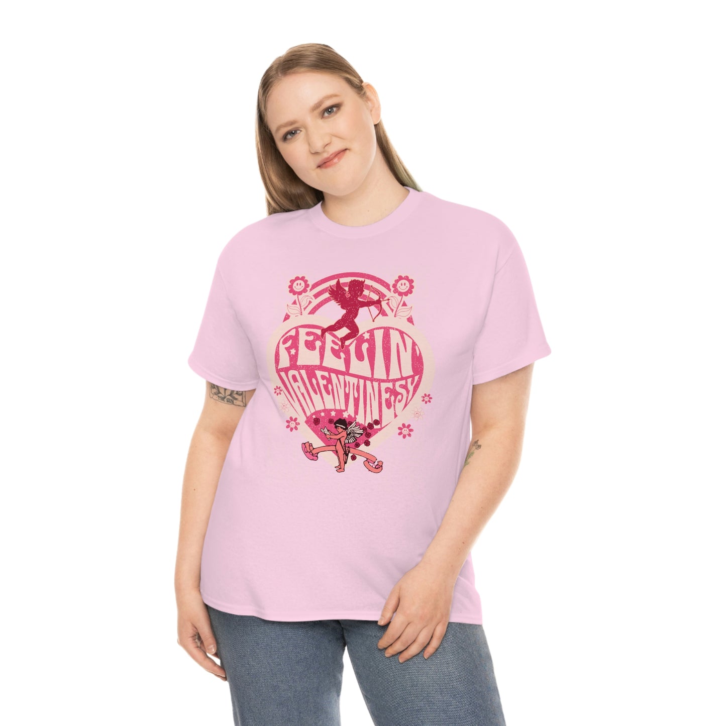 feelin' valentines-y  Unisex Heavy Cotton Tee