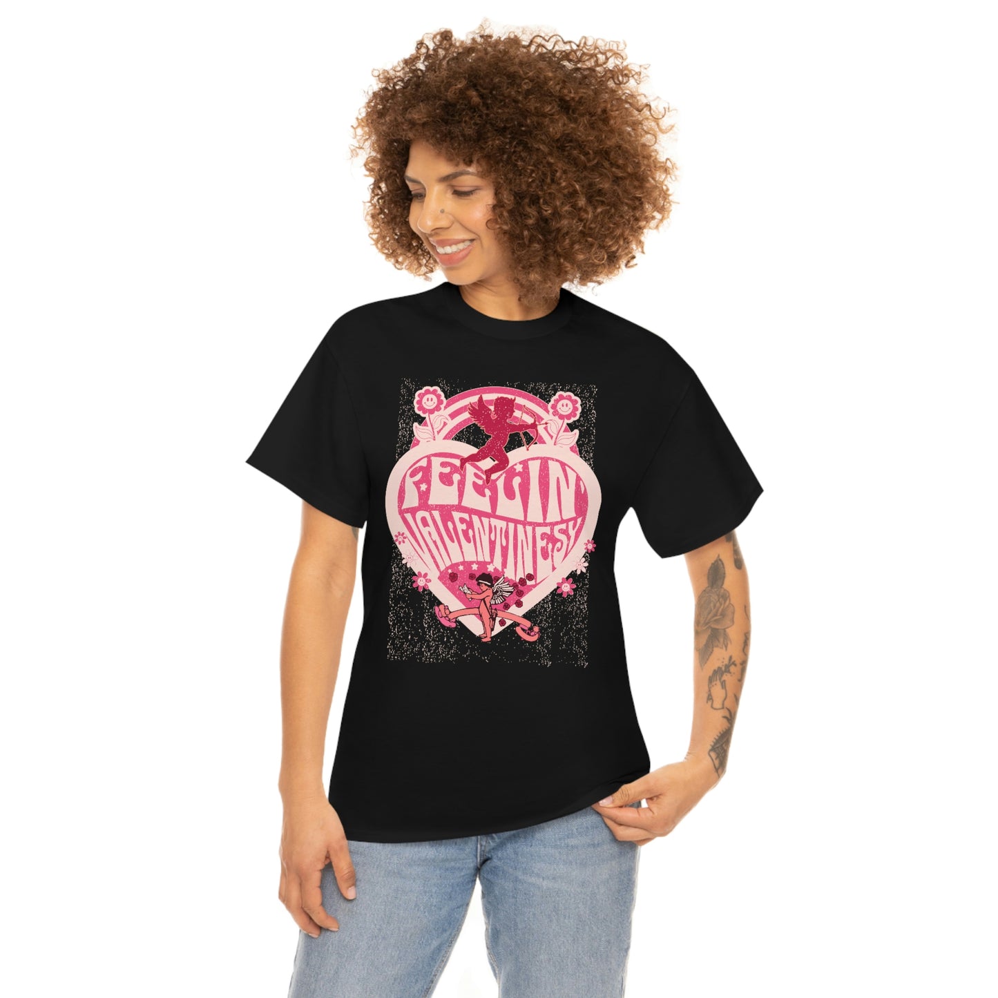 feelin' valentines-y  Unisex Heavy Cotton Tee