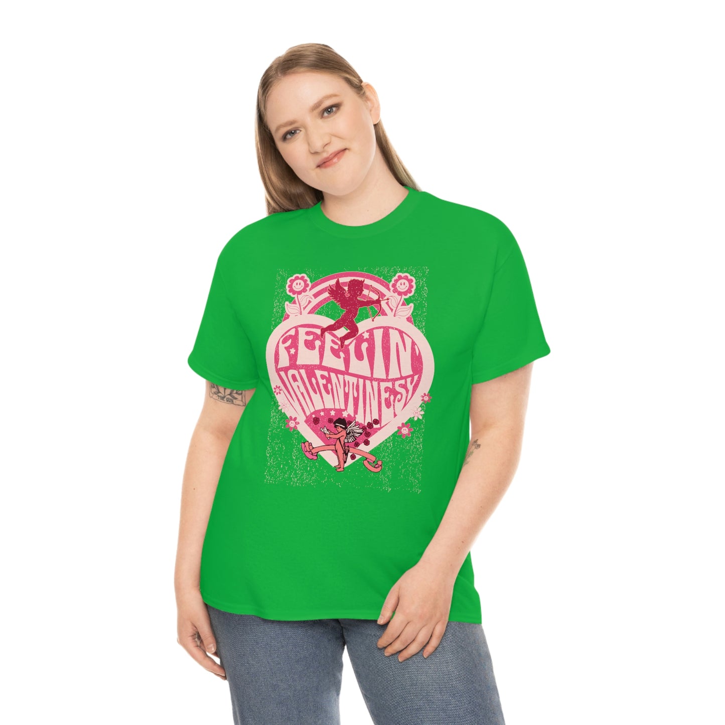 feelin' valentines-y  Unisex Heavy Cotton Tee