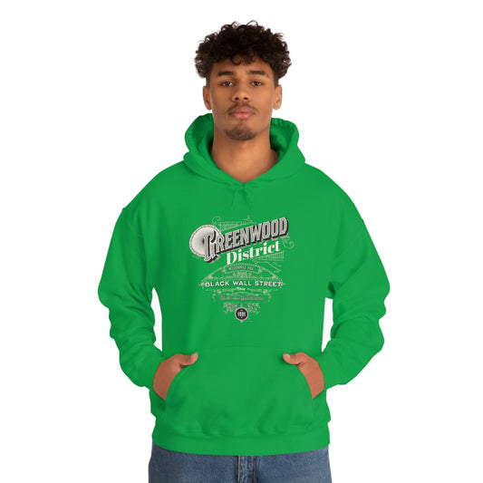 Greenwood District, Black Wall Street  HoodieUnisex Heavy Blend™ Hooded Sweatshirt