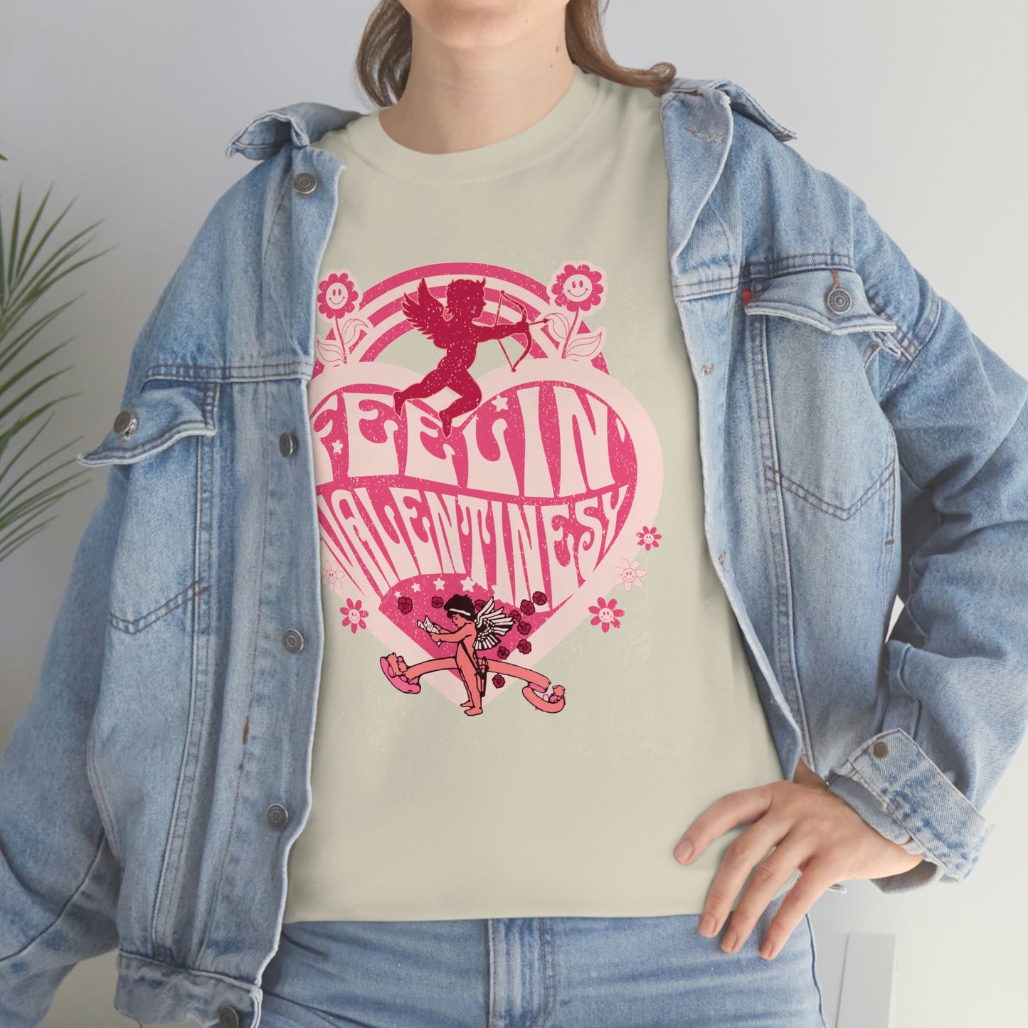 feelin' valentines-y  Unisex Heavy Cotton Tee