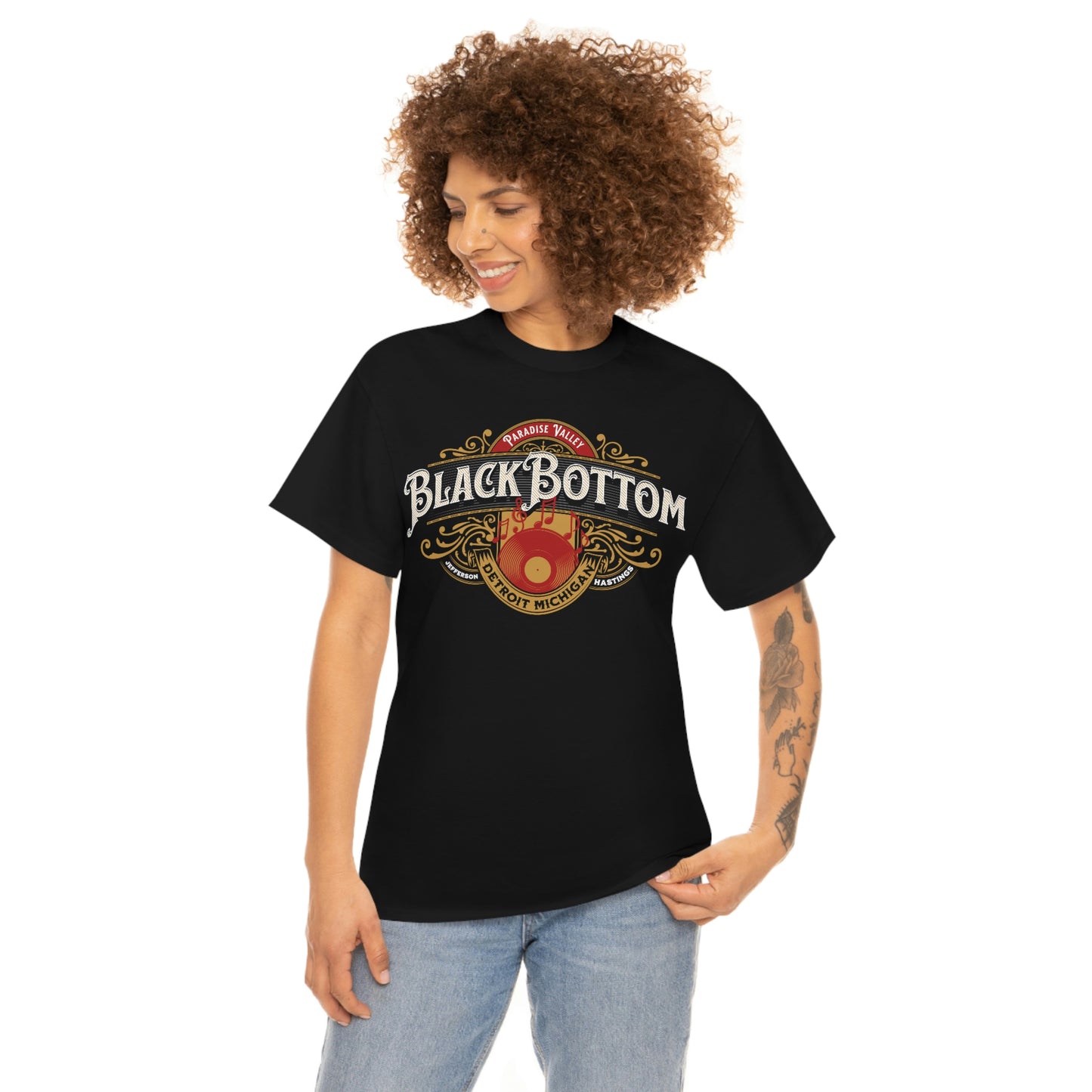 Detroit Michigan Black Bottom Paradise Valley Tee