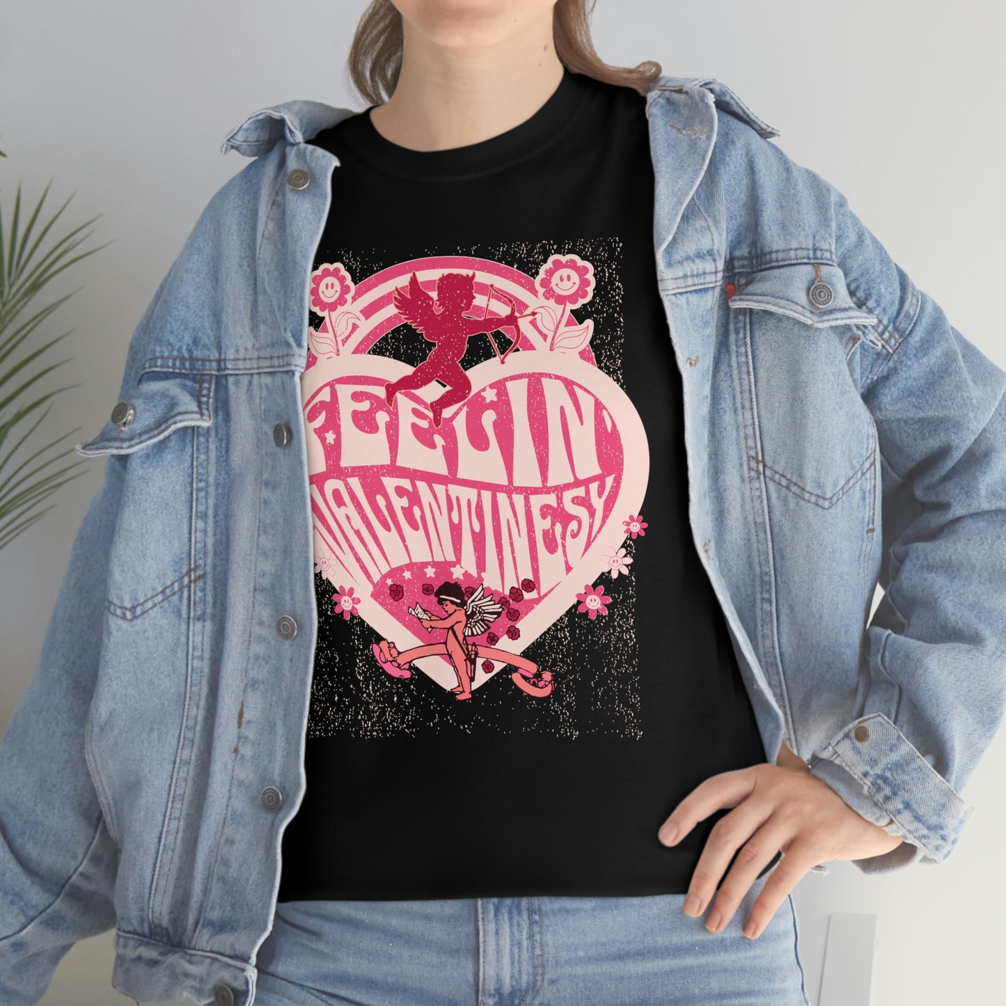 feelin' valentines-y  Unisex Heavy Cotton Tee