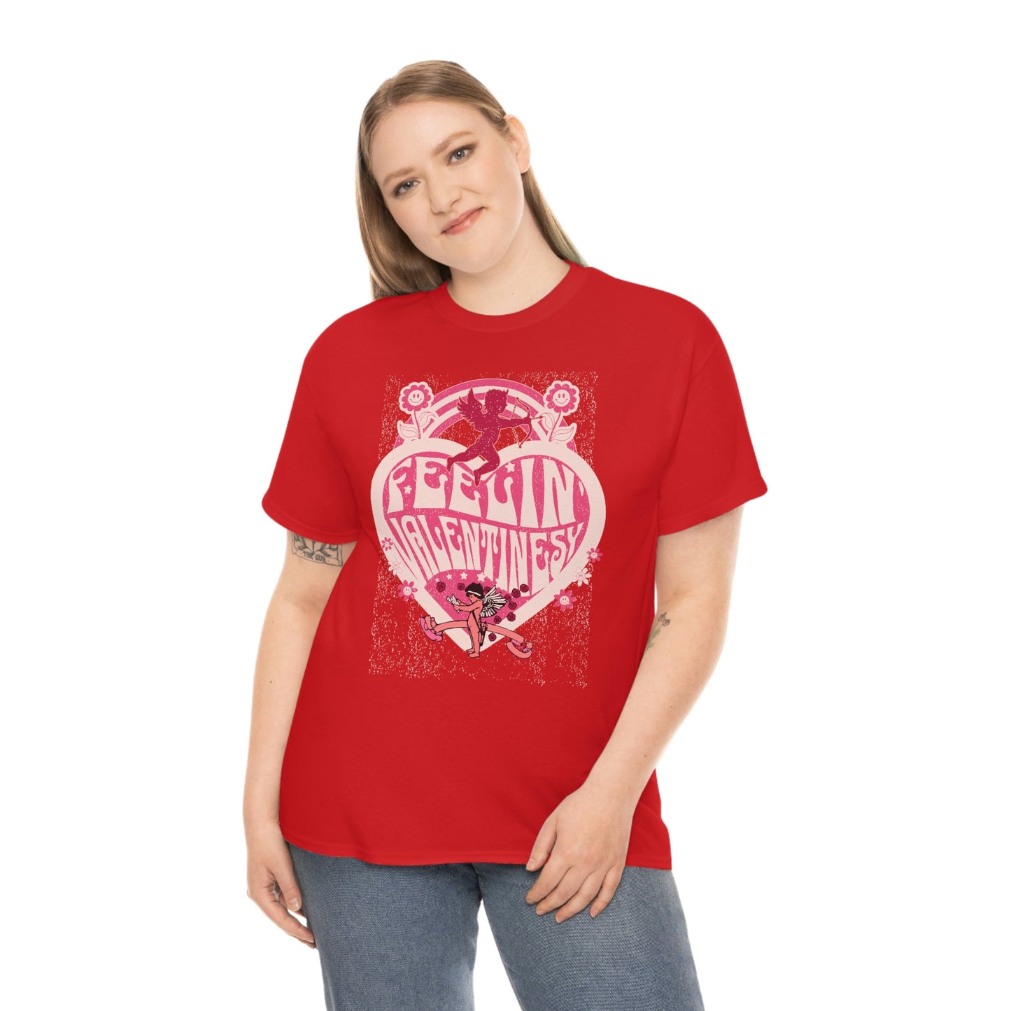 feelin' valentines-y  Unisex Heavy Cotton Tee