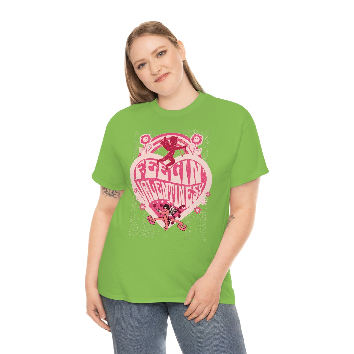 feelin' valentines-y  Unisex Heavy Cotton Tee