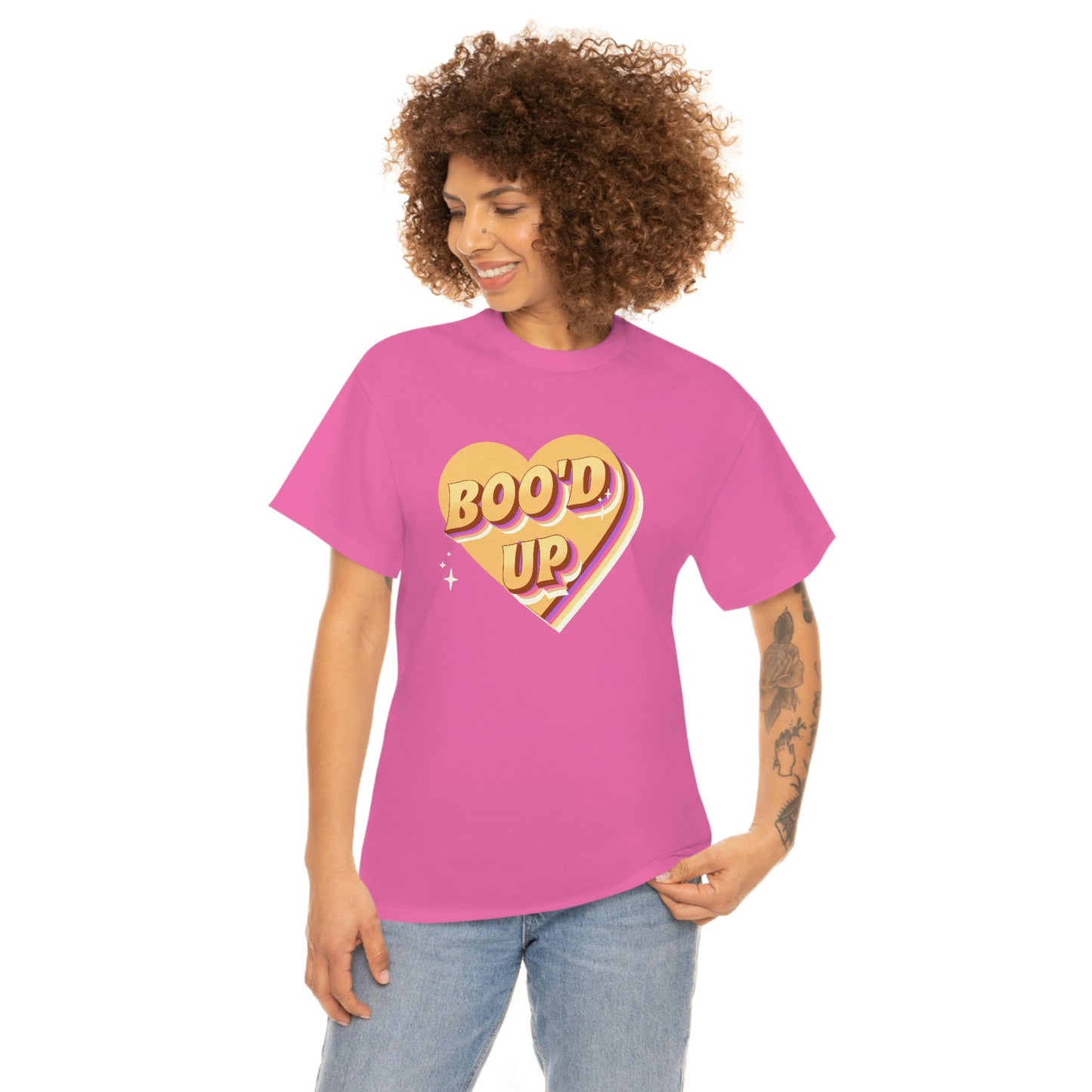 Boo'd up valentines day Unisex Heavy Cotton Tee