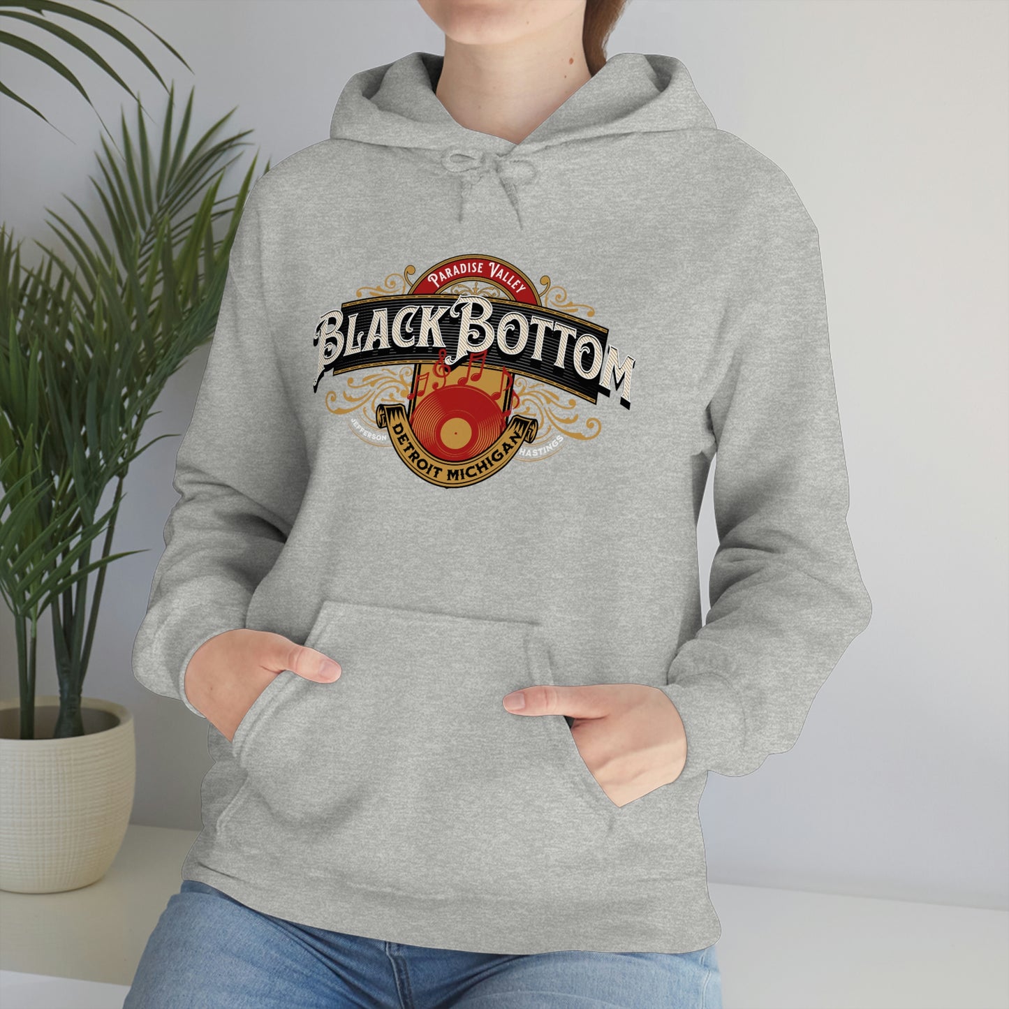 Black Bottom, Paradise Valley Detroit Hooded Sweatshirt