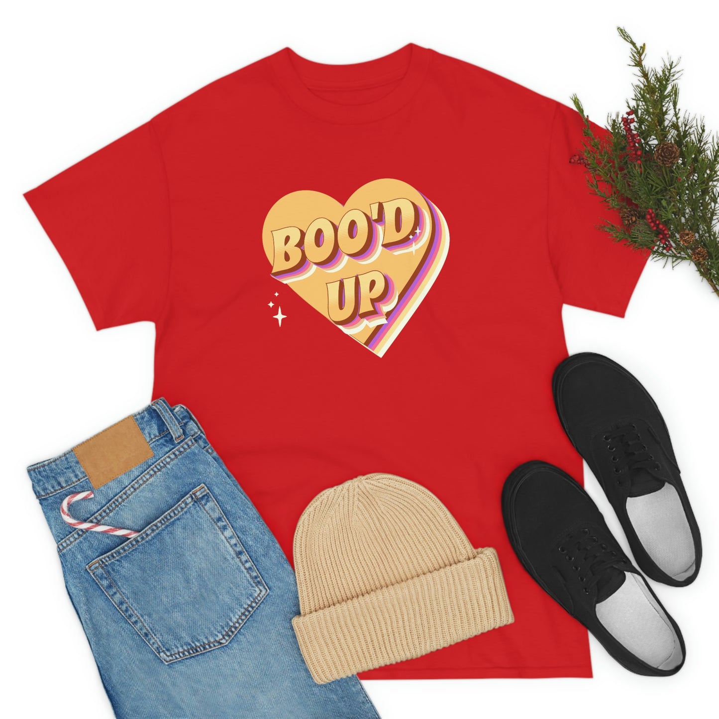 Boo'd up valentines day Unisex Heavy Cotton Tee