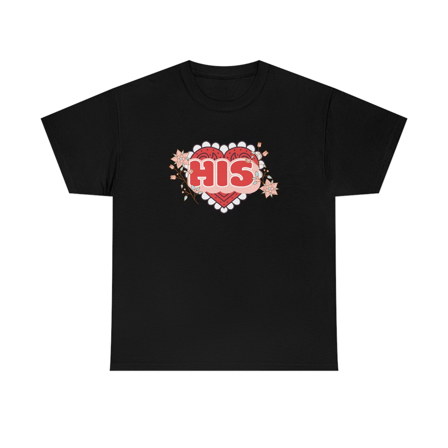 "His" Valentines day couples shirt Unisex Heavy Cotton Tee