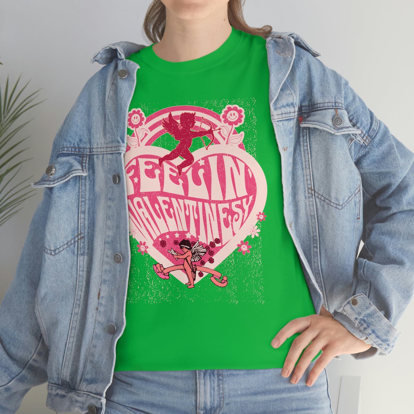 feelin' valentines-y  Unisex Heavy Cotton Tee