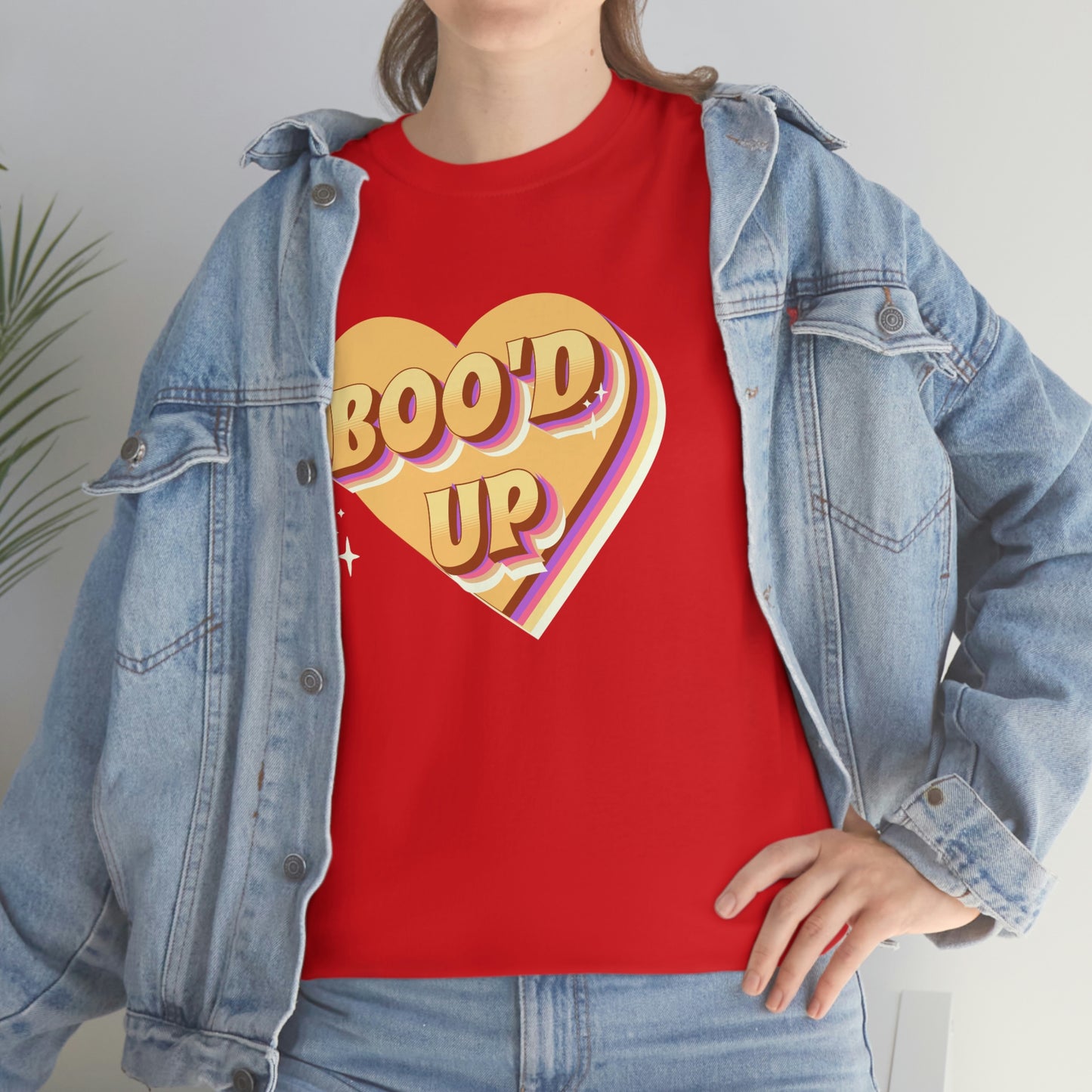 Boo'd up valentines day Unisex Heavy Cotton Tee