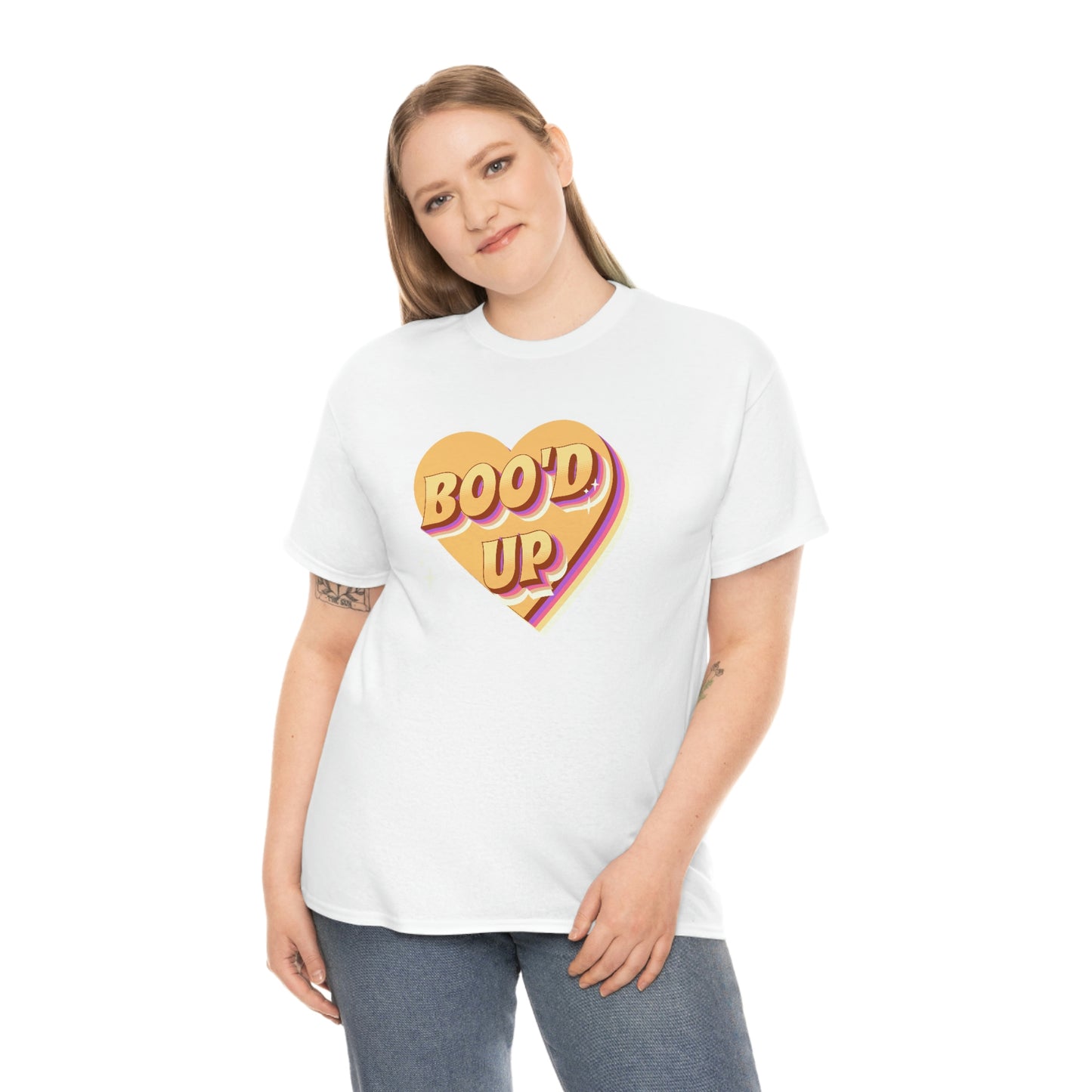 Boo'd up valentines day Unisex Heavy Cotton Tee