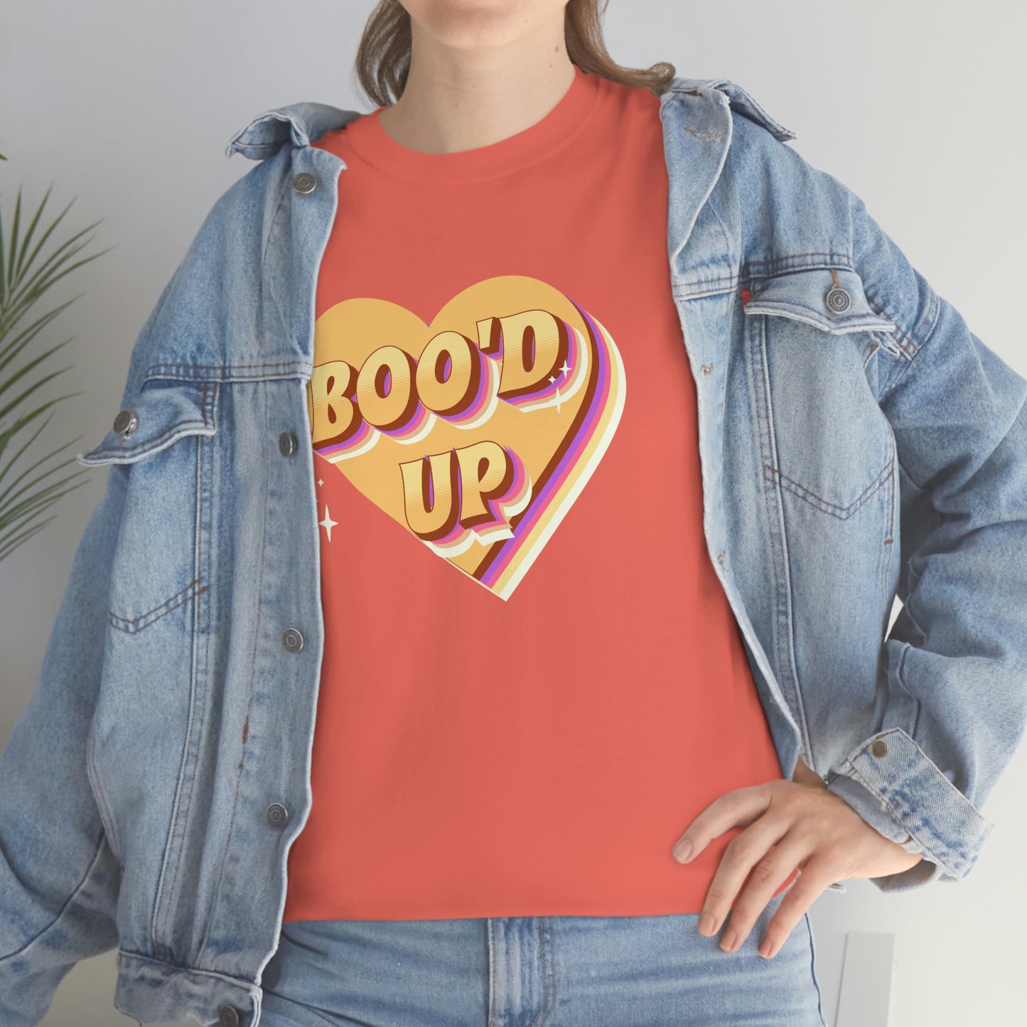 Boo'd up valentines day Unisex Heavy Cotton Tee