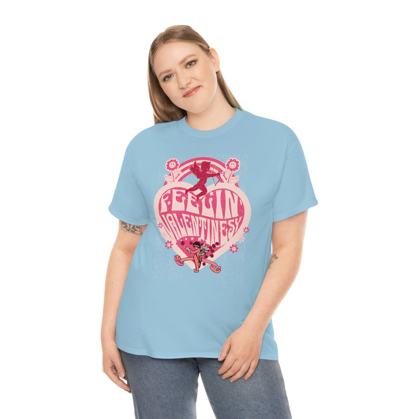 feelin' valentines-y  Unisex Heavy Cotton Tee