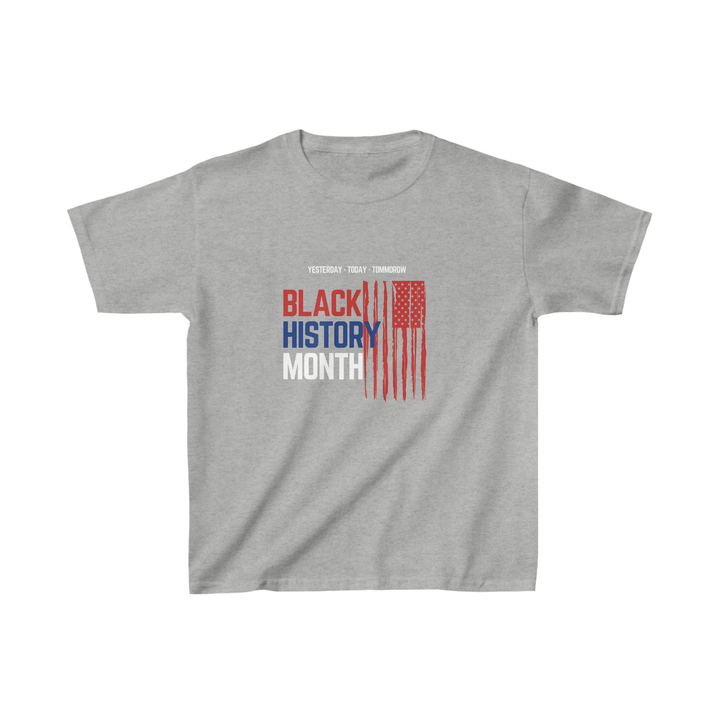 Black History Month-Yesterday, Today, Tomorrow Kids Heavy Cotton Tee