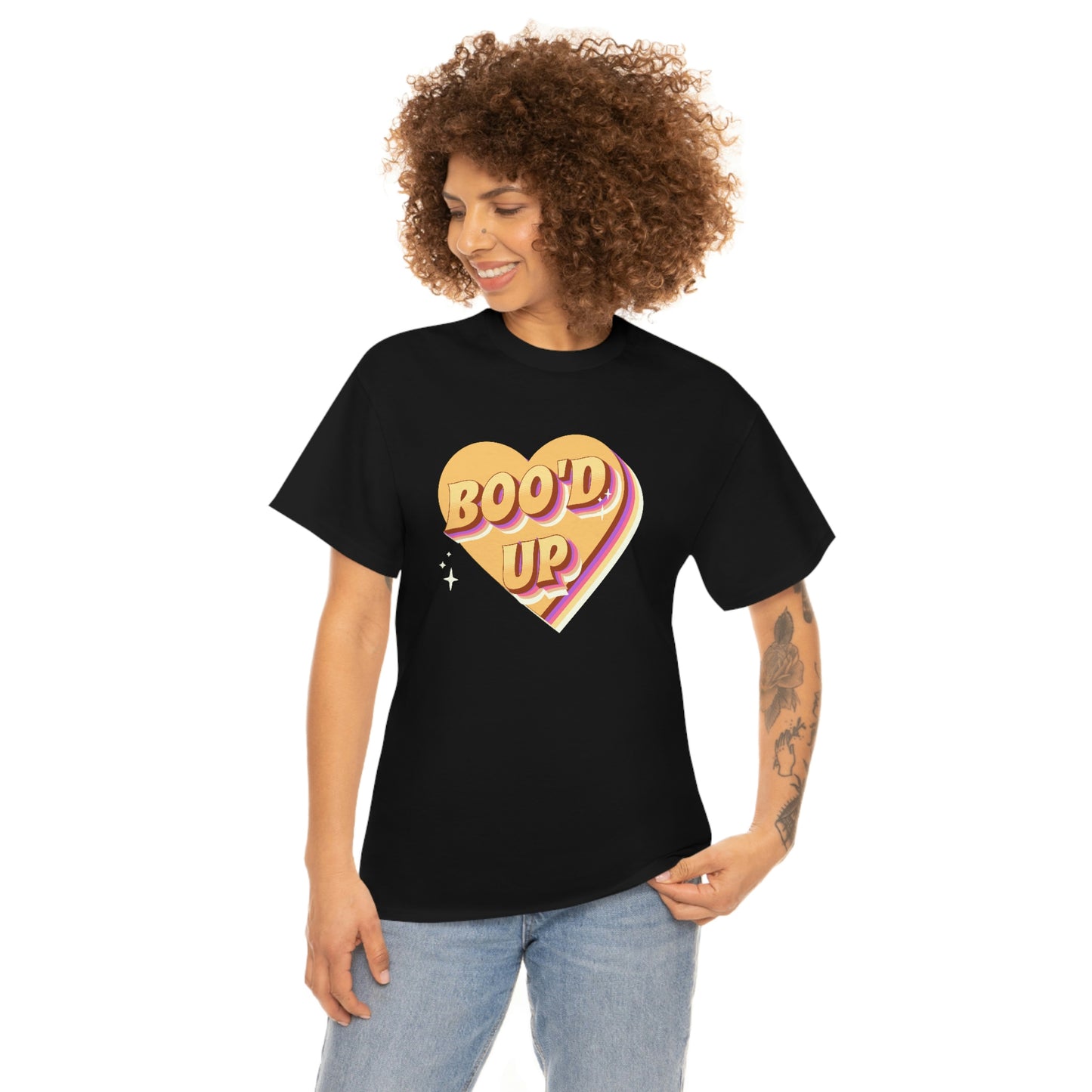 Boo'd up valentines day Unisex Heavy Cotton Tee