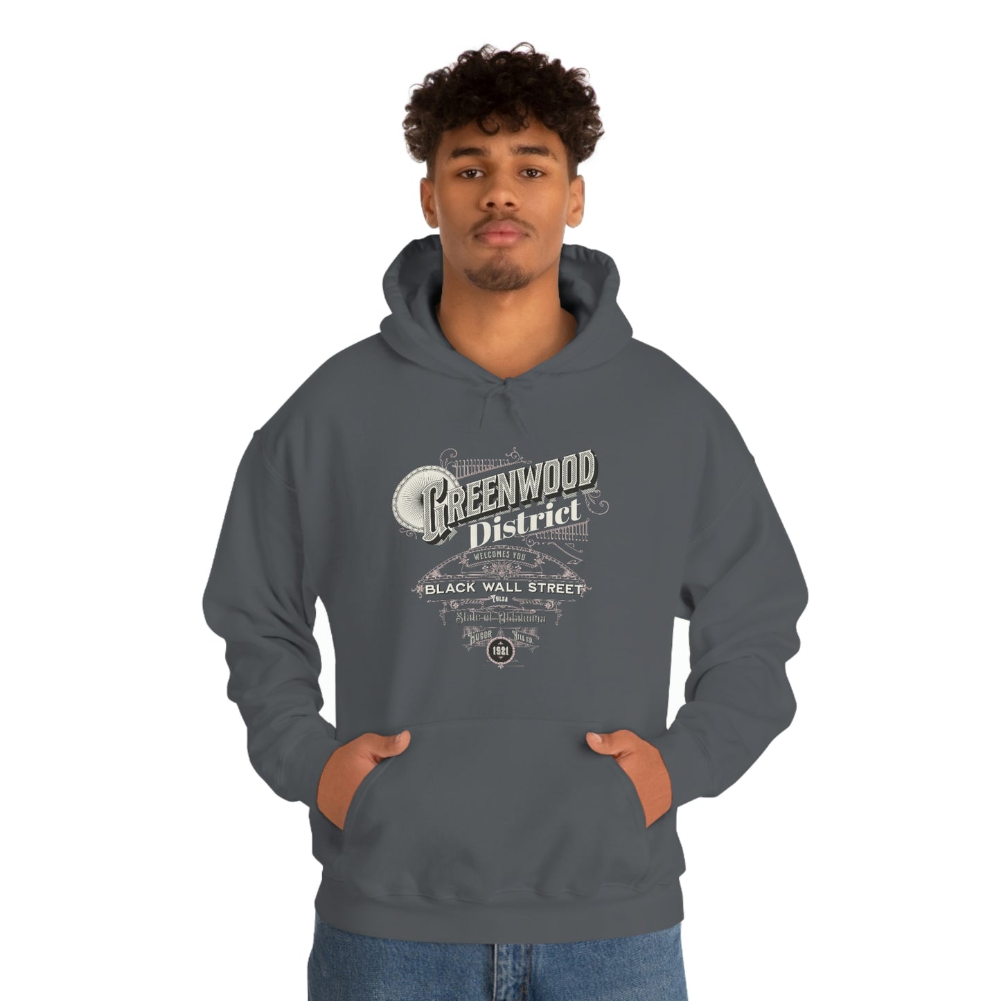 Greenwood District, Black Wall Street  HoodieUnisex Heavy Blend™ Hooded Sweatshirt