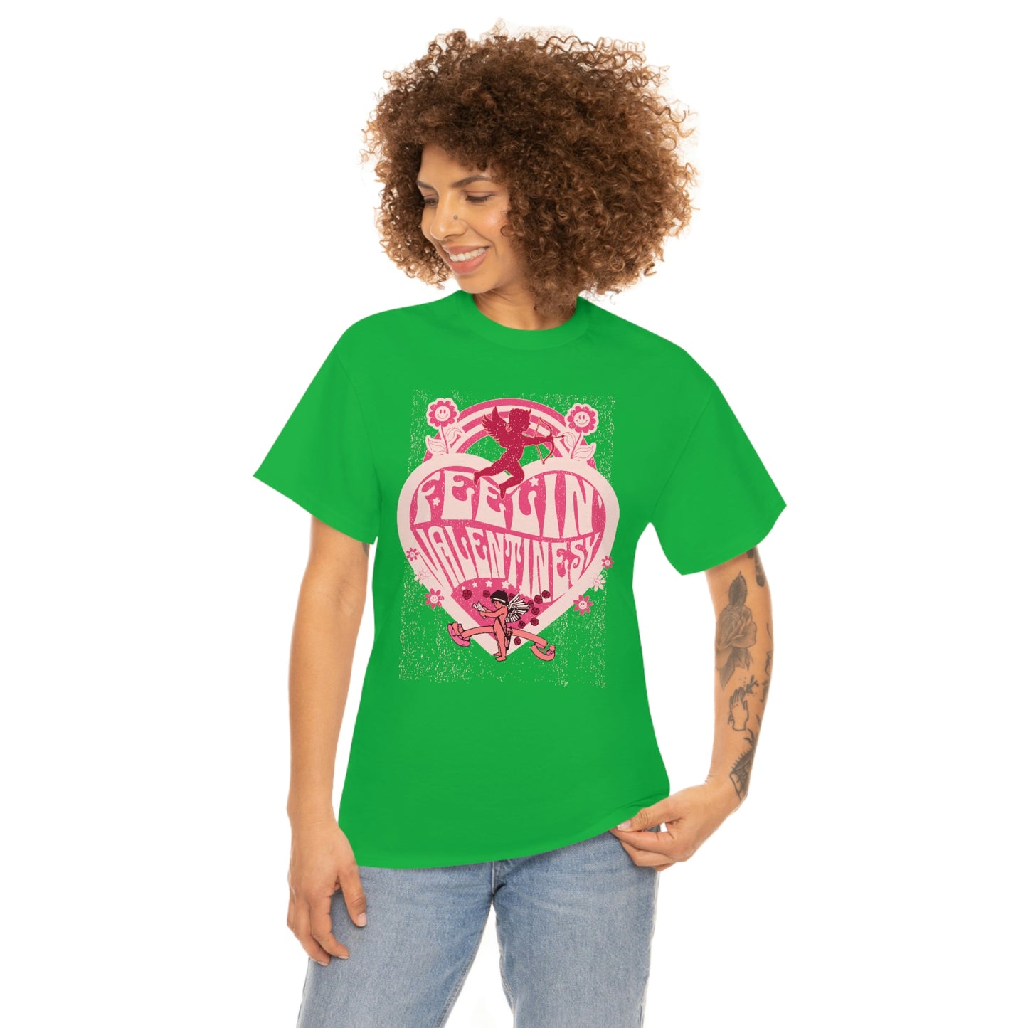 feelin' valentines-y  Unisex Heavy Cotton Tee