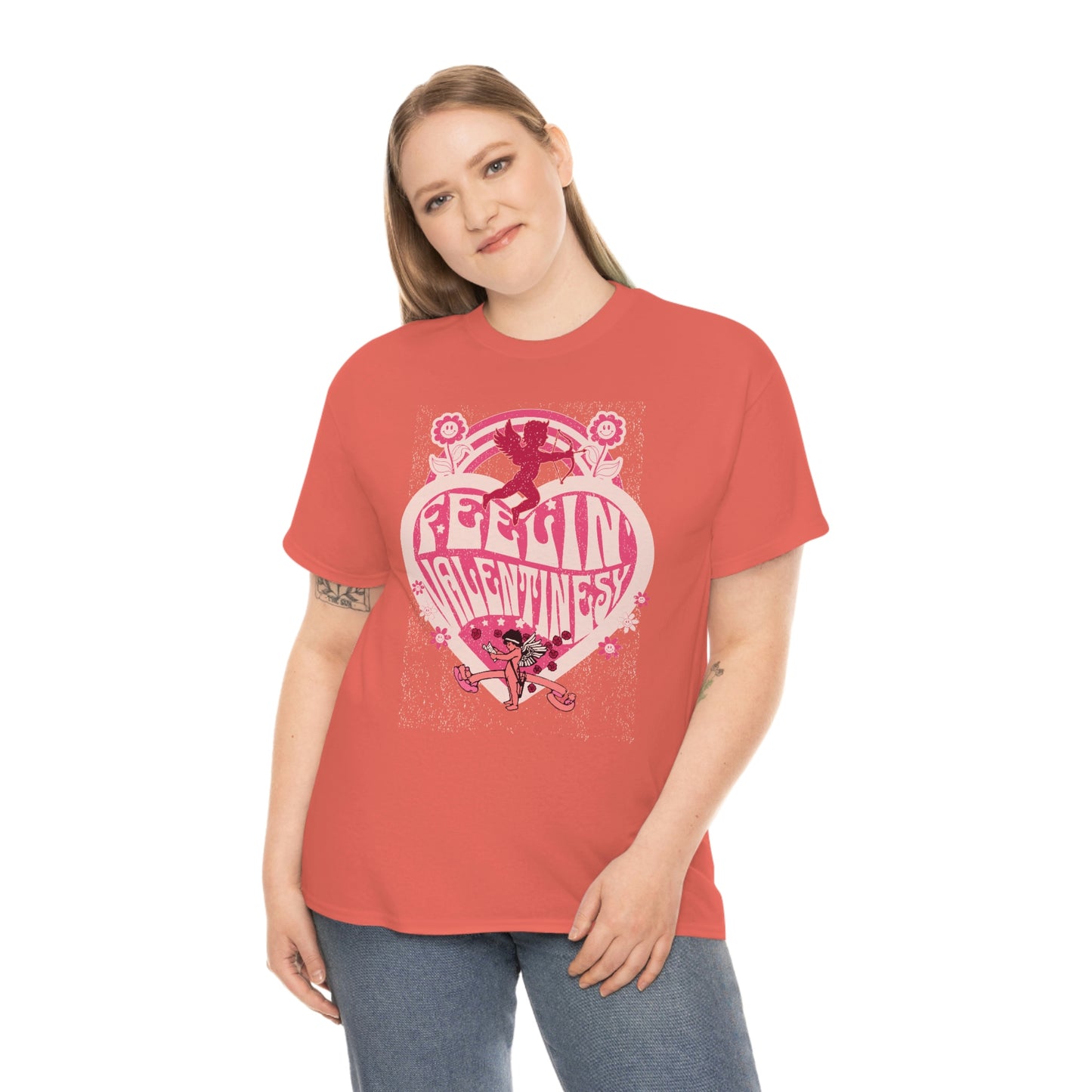 feelin' valentines-y  Unisex Heavy Cotton Tee