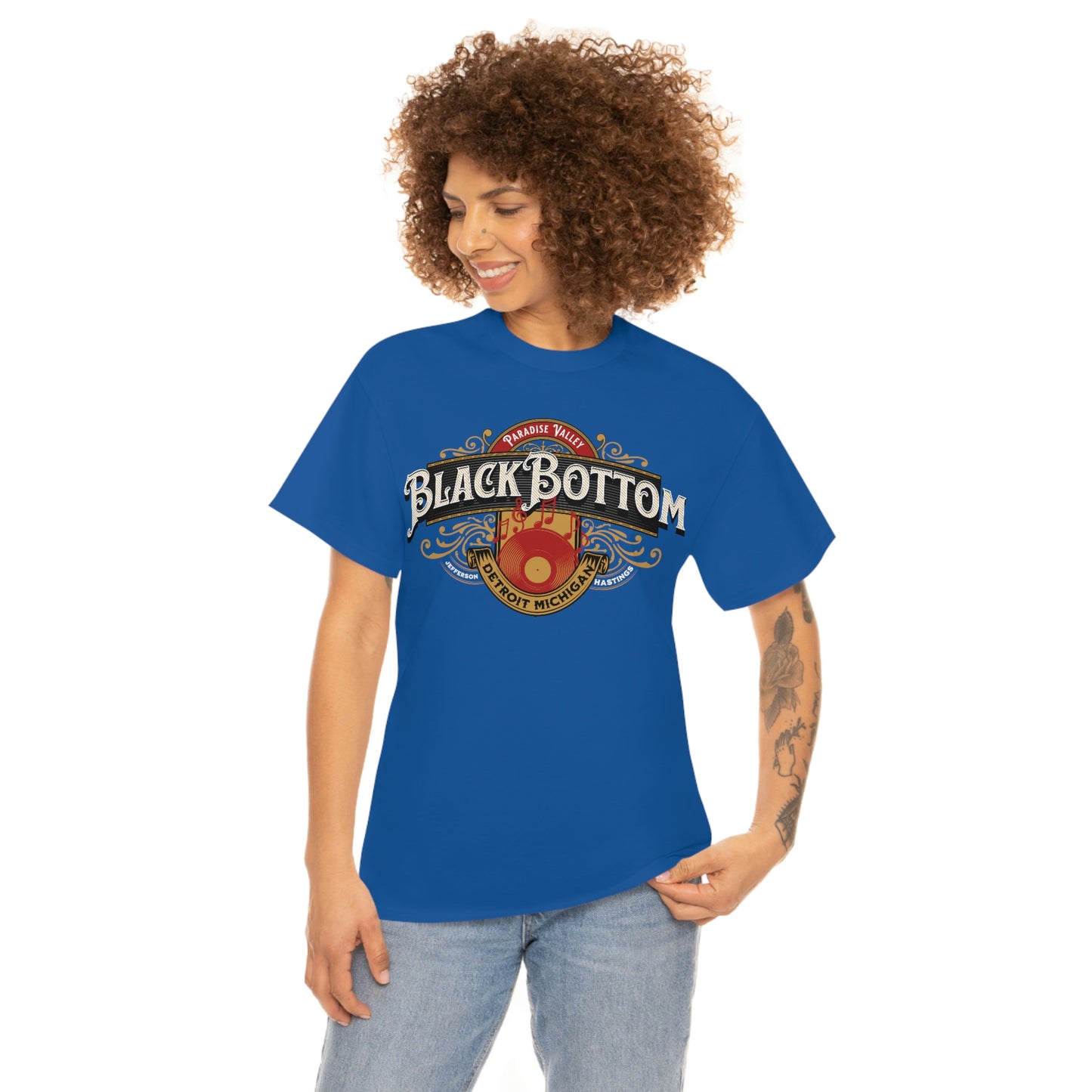 Detroit Michigan Black Bottom Paradise Valley Tee