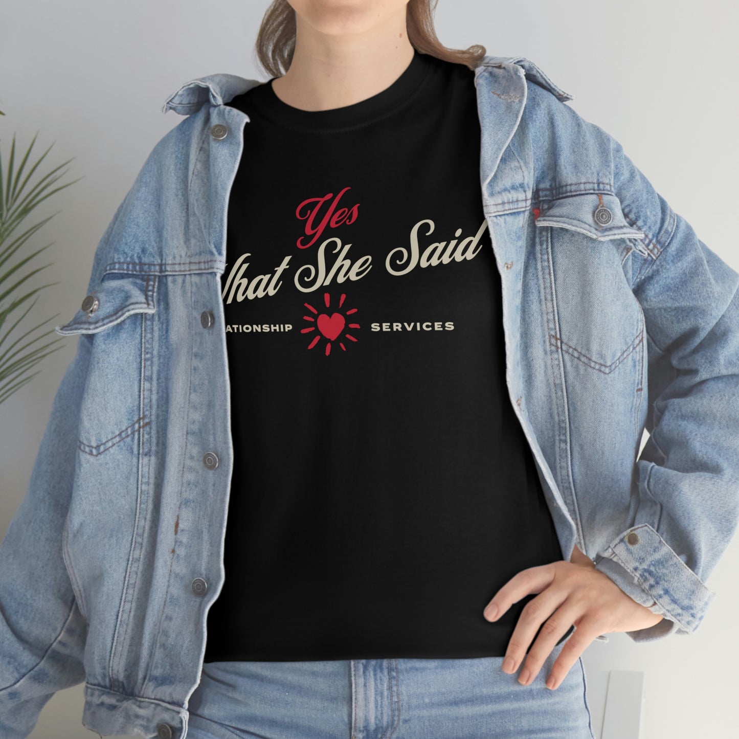 Yes What she said, valentines couples tee