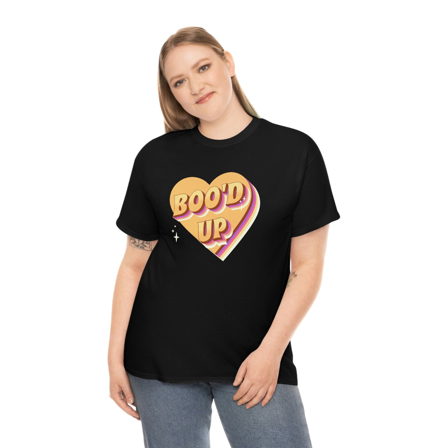 Boo'd up valentines day Unisex Heavy Cotton Tee