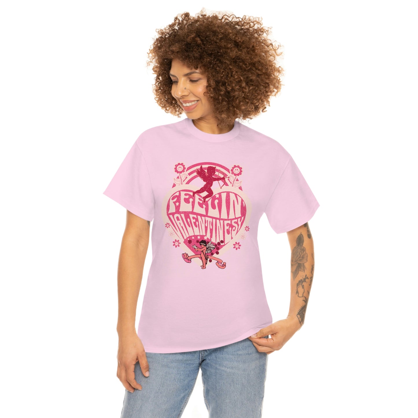 feelin' valentines-y  Unisex Heavy Cotton Tee