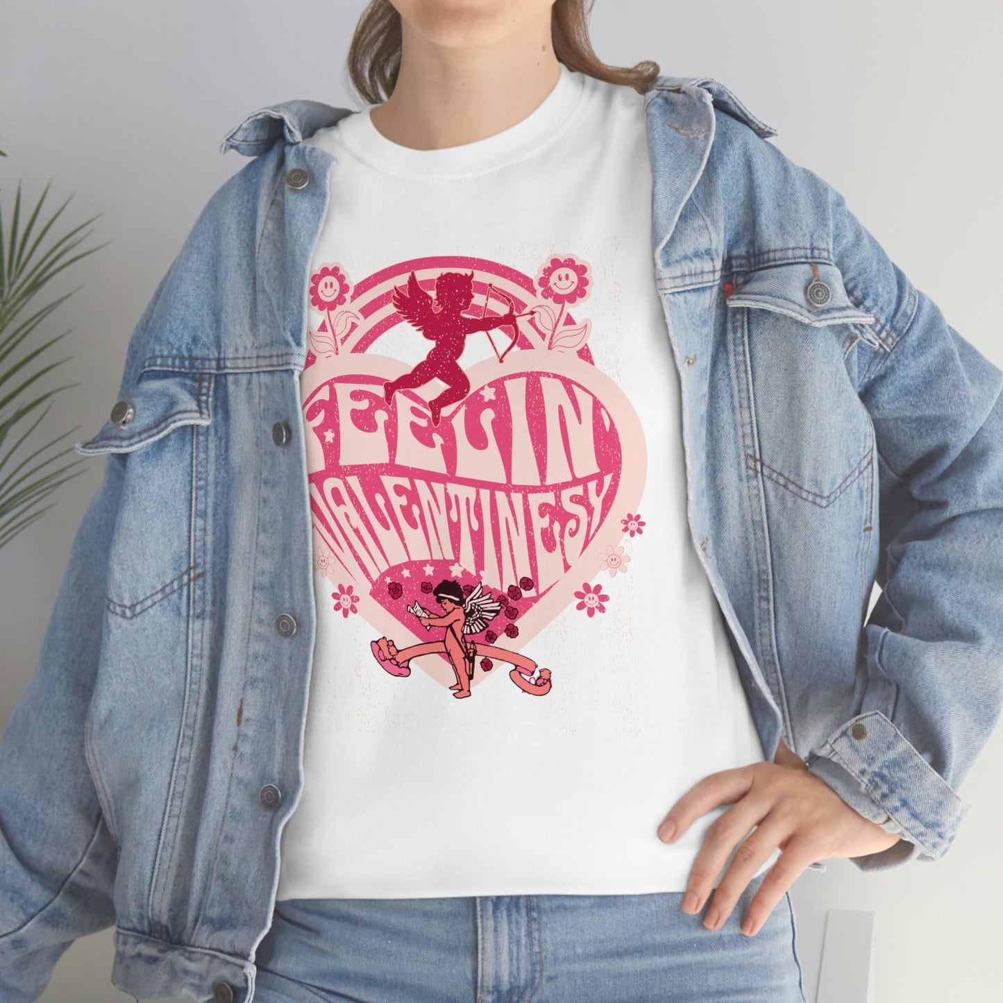 feelin' valentines-y  Unisex Heavy Cotton Tee