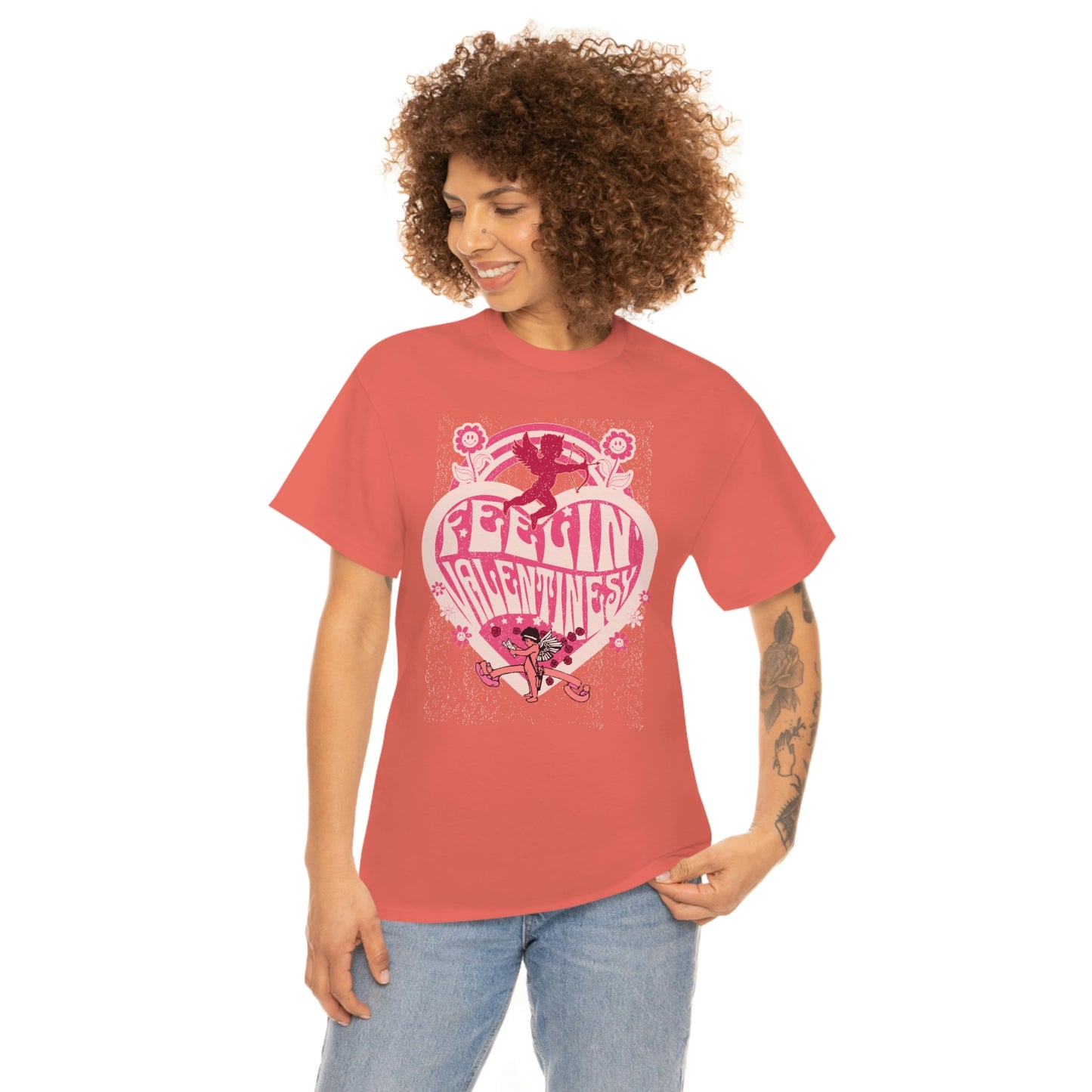 feelin' valentines-y  Unisex Heavy Cotton Tee