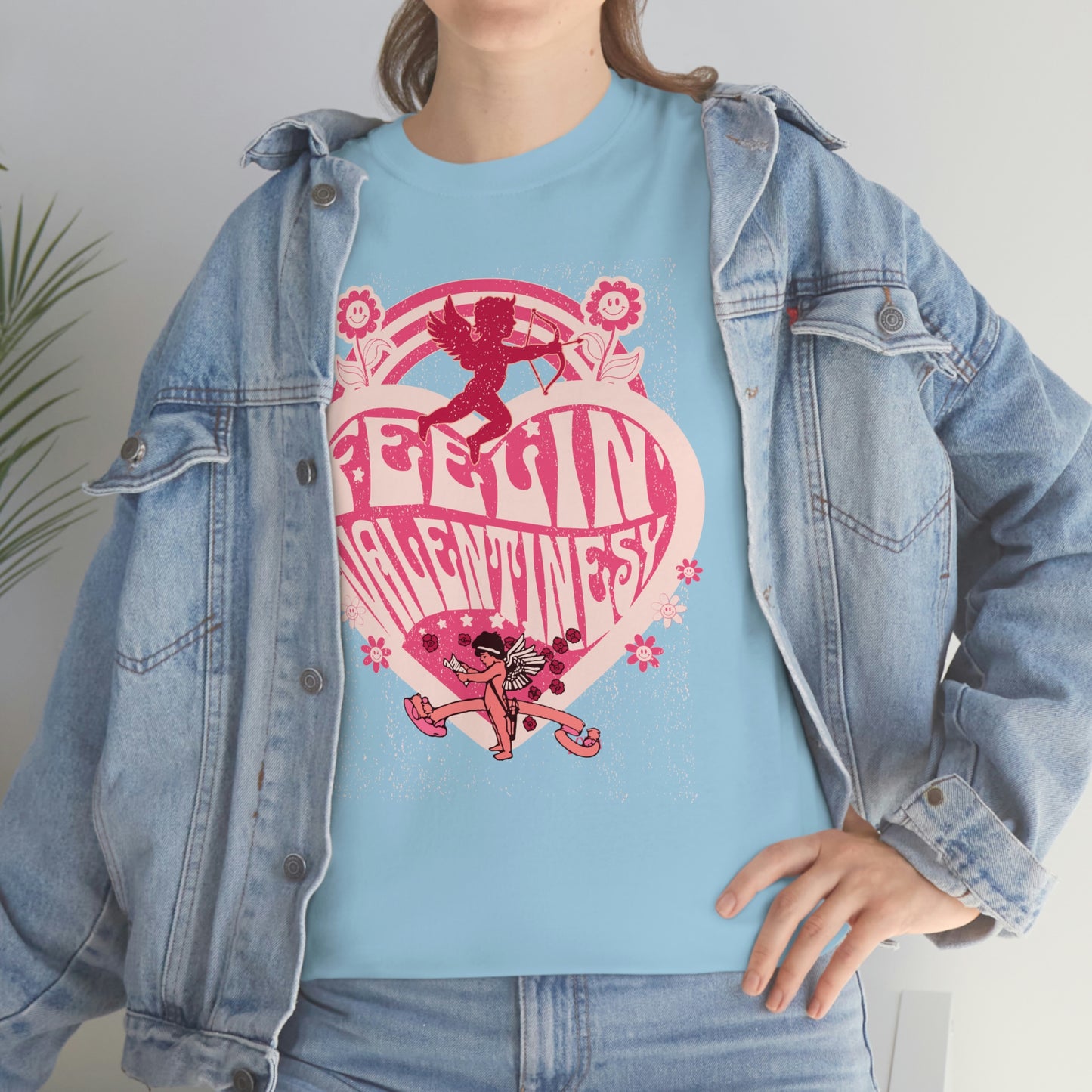 feelin' valentines-y  Unisex Heavy Cotton Tee