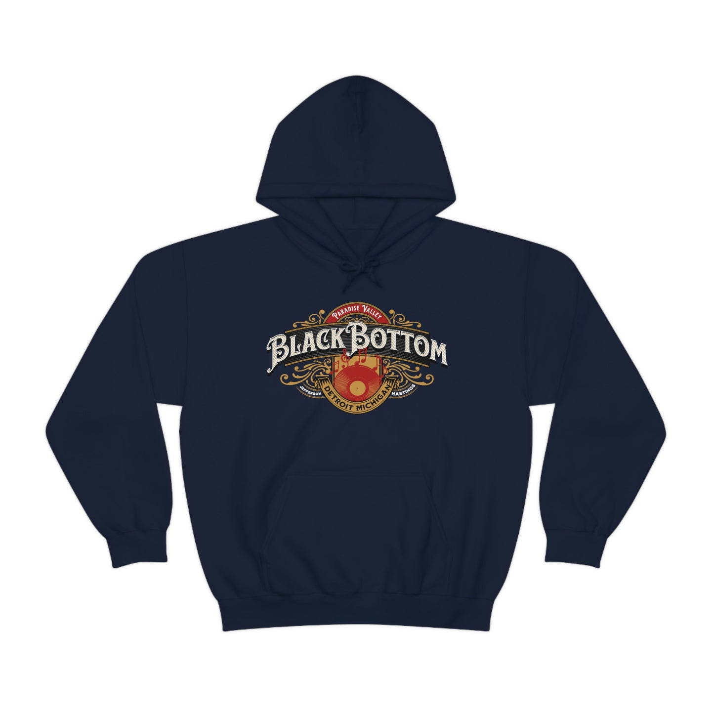 Black Bottom, Paradise Valley Detroit Hooded Sweatshirt