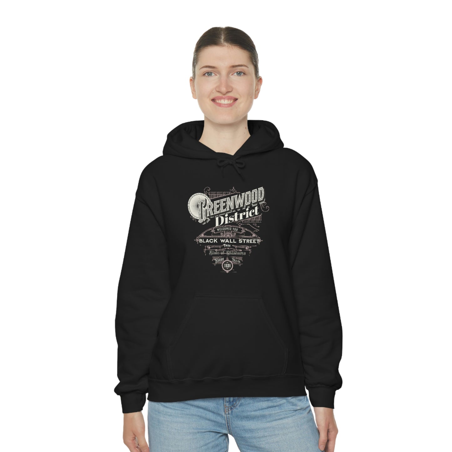 Greenwood District, Black Wall Street  HoodieUnisex Heavy Blend™ Hooded Sweatshirt