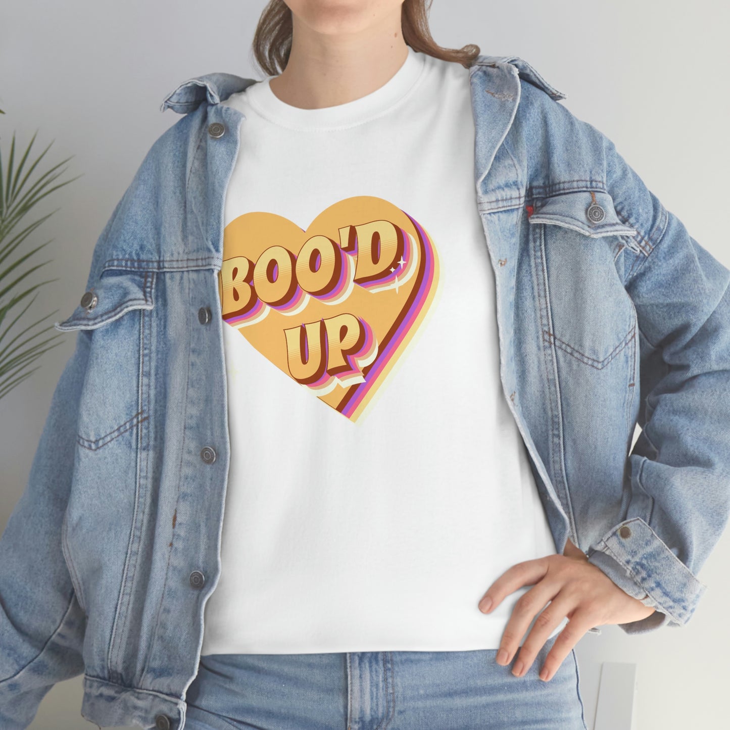 Boo'd up valentines day Unisex Heavy Cotton Tee