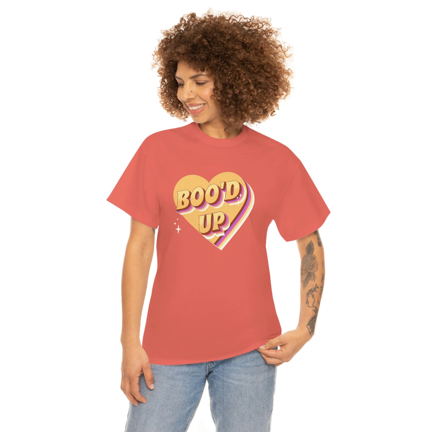 Boo'd up valentines day Unisex Heavy Cotton Tee