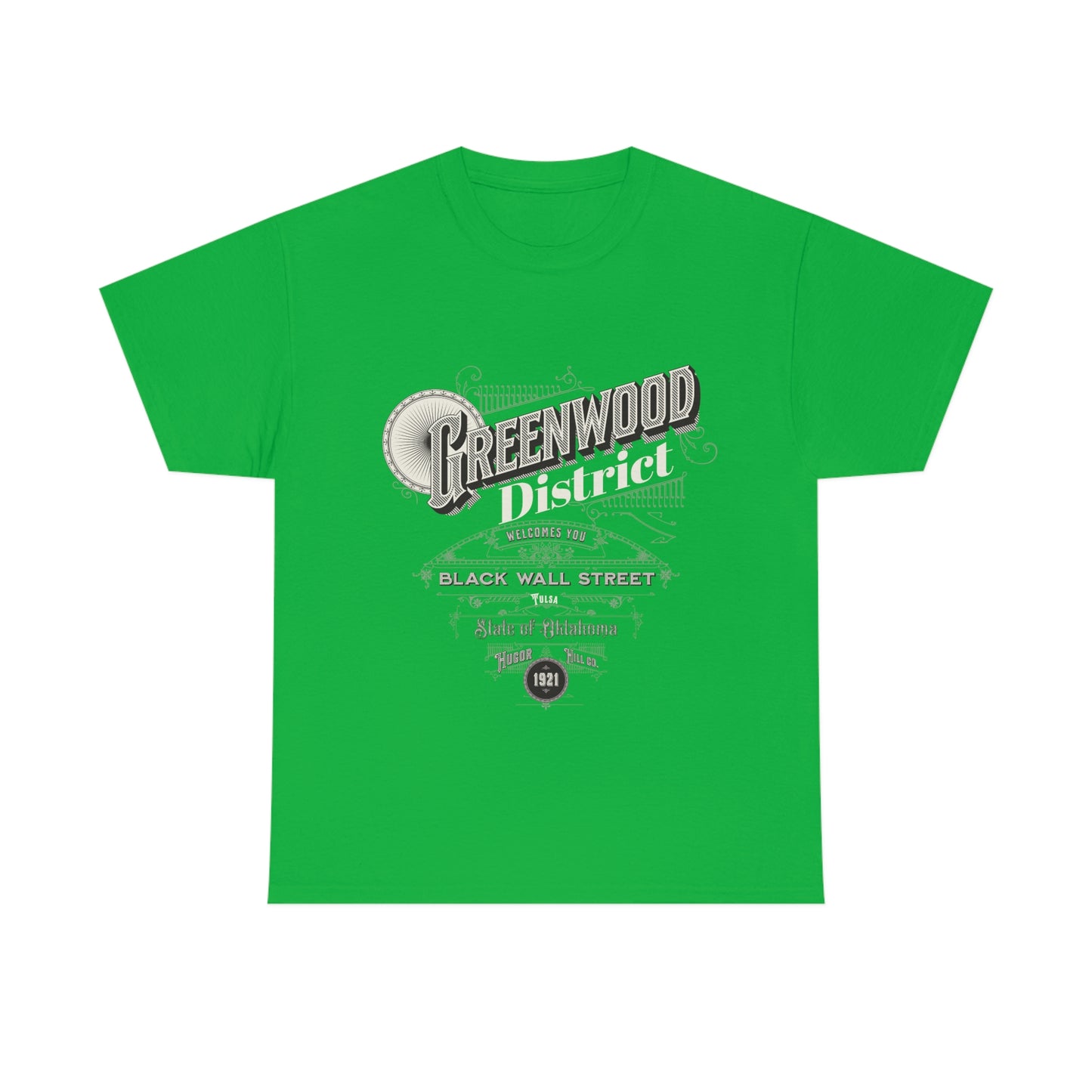 Greenwood District Black Wall Street Unisex Heavy Cotton Tee